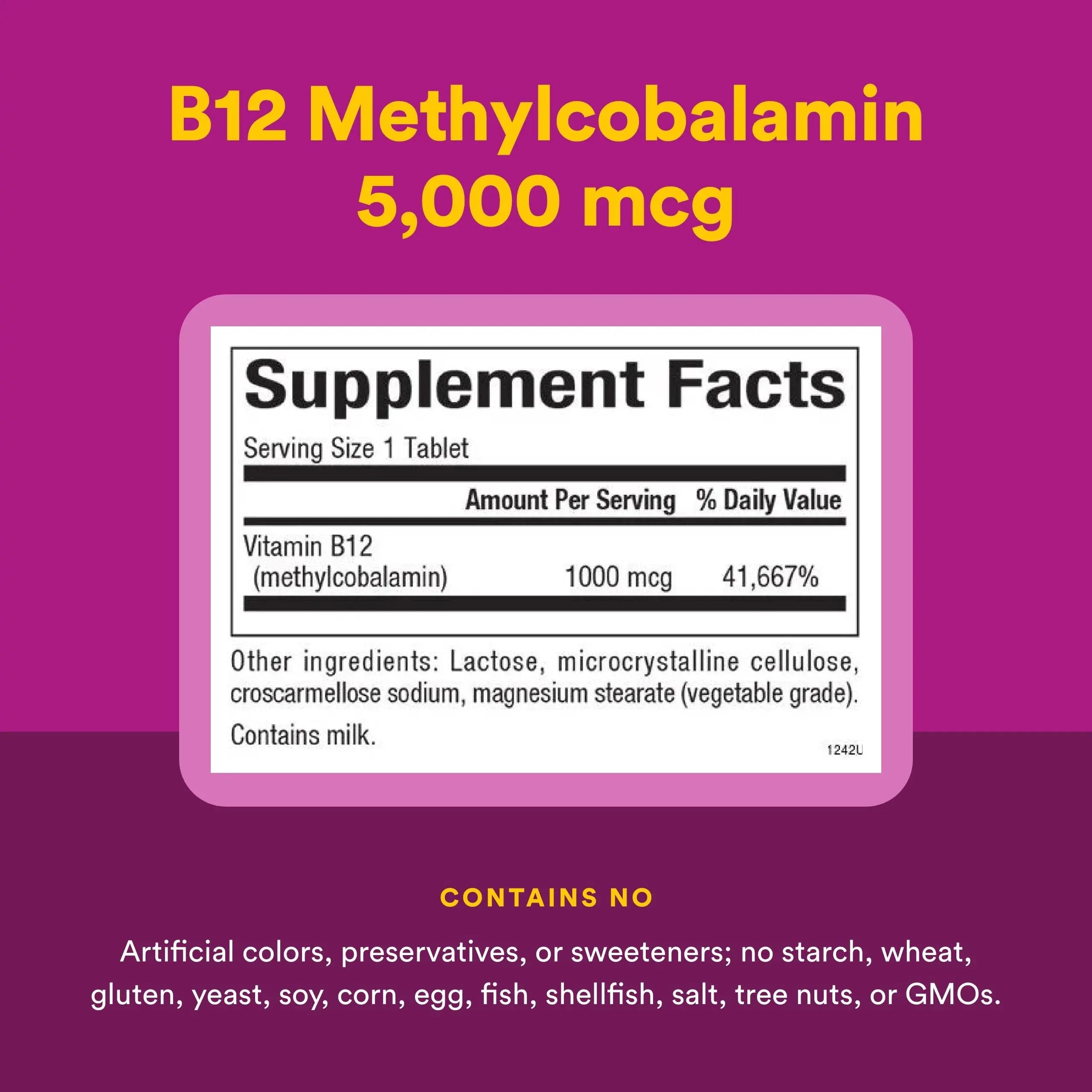 Natural Factors Methylcobalamin 1,000 mcg - Vitamin B12 Supplement in Metabolically Active Form - Supplement Supports Cll Formation Natural Factors uk supplements
