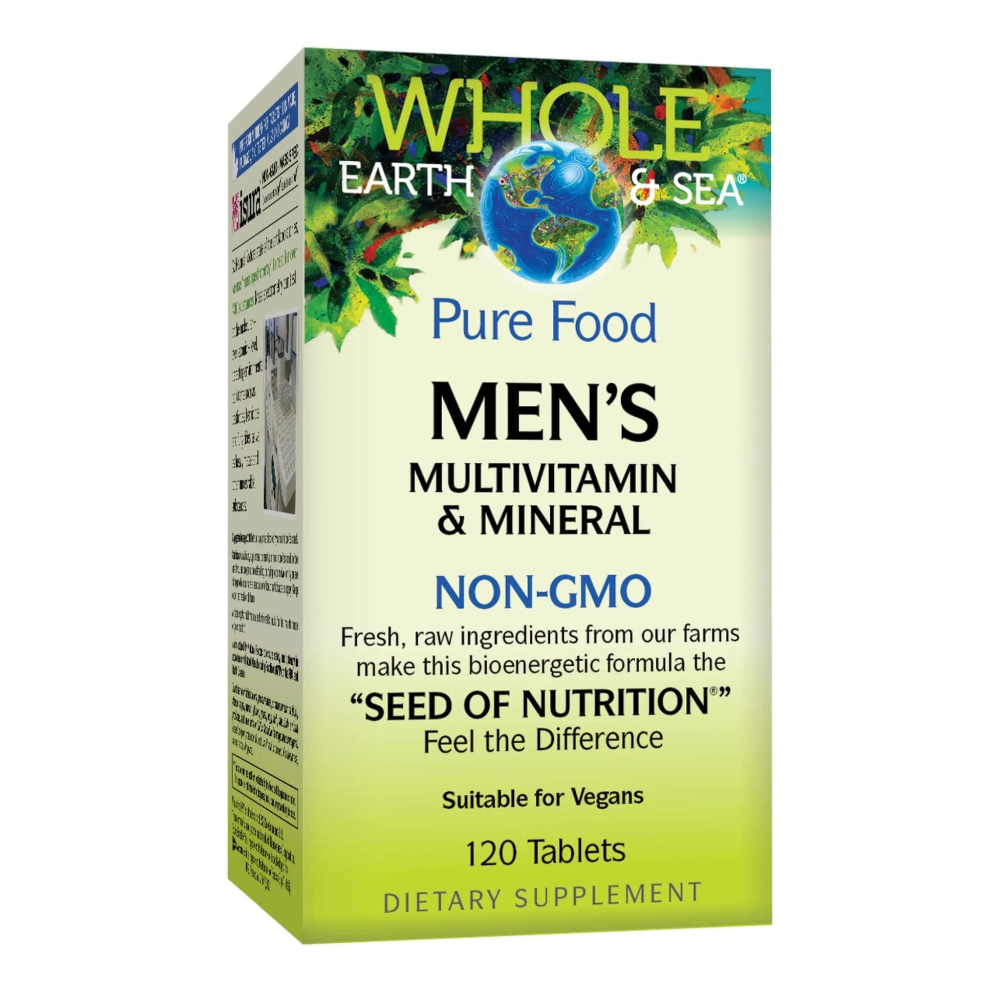 Natural Factors Whole Earth & Sea Men's Multivitamin s& Mineral, 1 Serving Contains Nutrition Equivalent to ½ lb of Veggies, 120 Tablets Natural Factors uk supplements