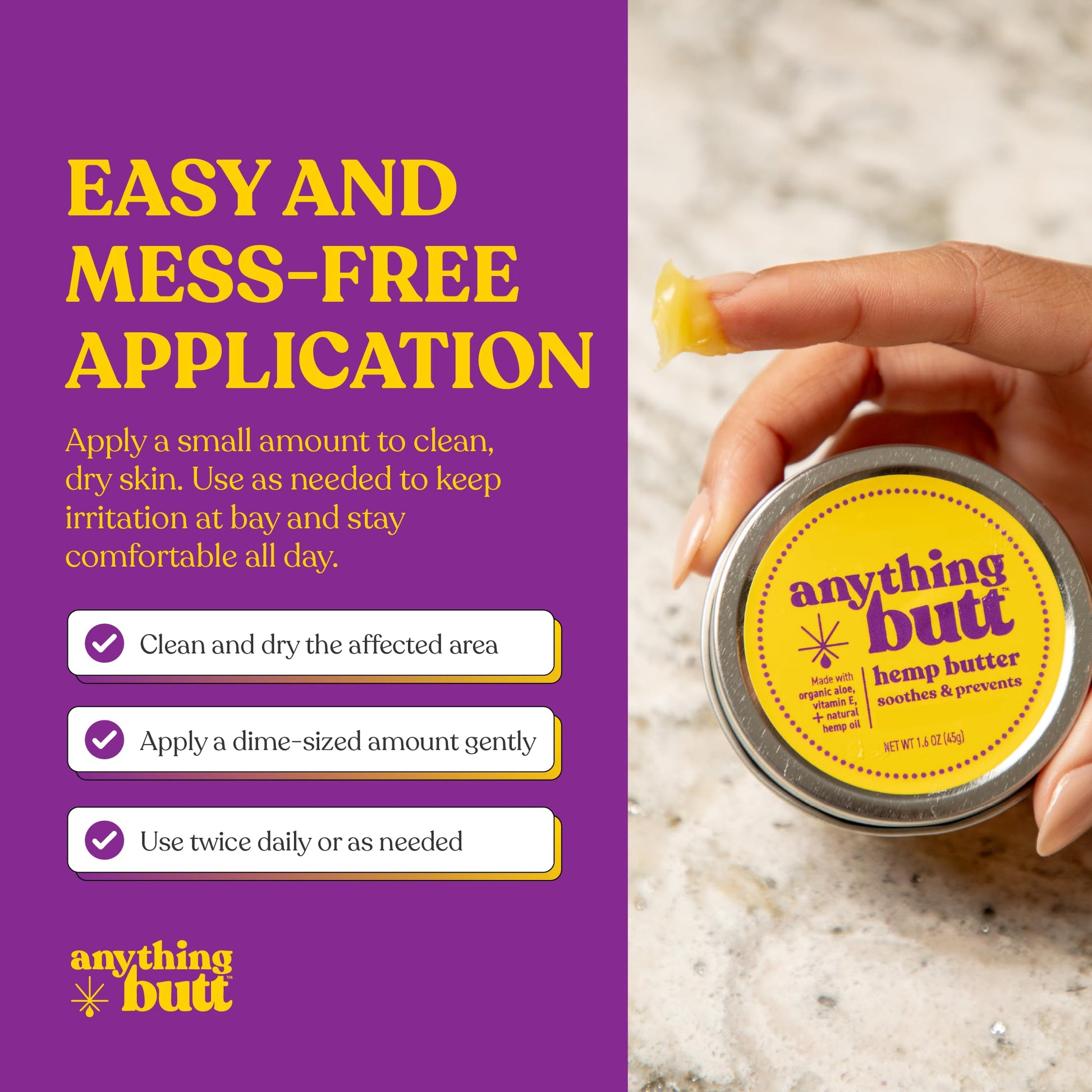 All-Natural Hemorrhoid Cream, Herbal Balm, Soothes Itching & Discomfort - Itch Hemorrhoid Soother Moisturizes for Itching, Rashes, Dryness, and Chafing Anything Butt uk supplements