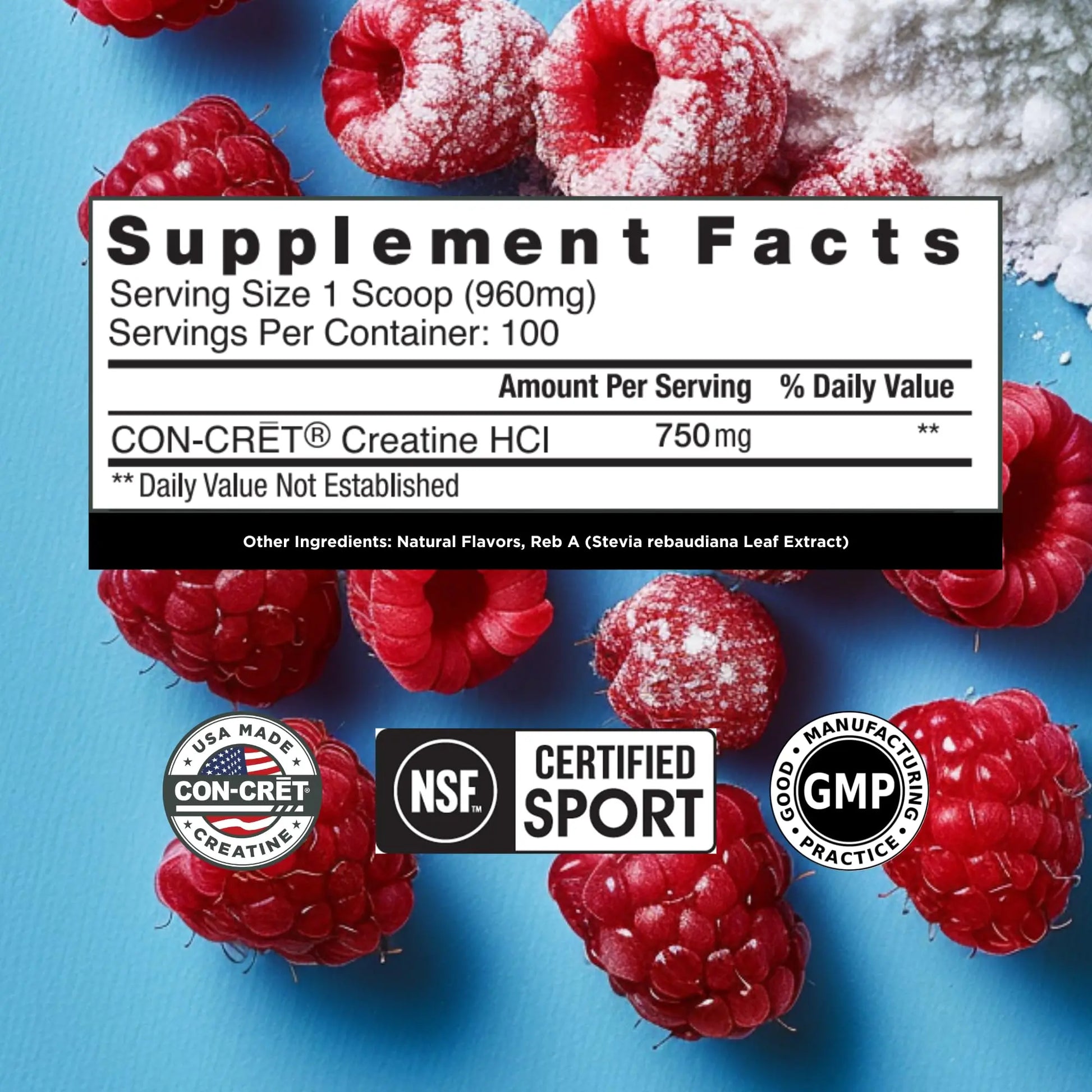 CON-CRET Creatine HCl Powder | Muscle, Cognitive, Cellular Energy Support | No Bloating or Cramps | USA Made & NSF Certified CON-CRET uk supplements