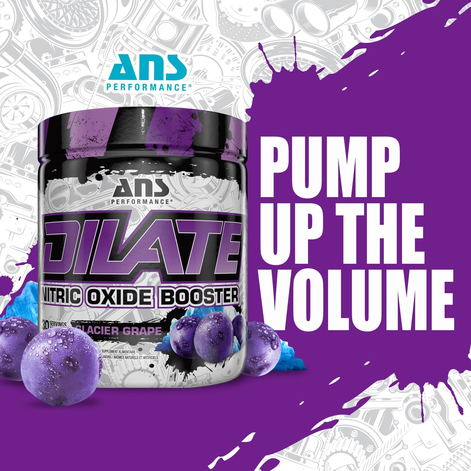 ANS Performance Dilate Pump PreWorkout Powder - Dietary Supplement - Maximizes ANS Performance uk supplements