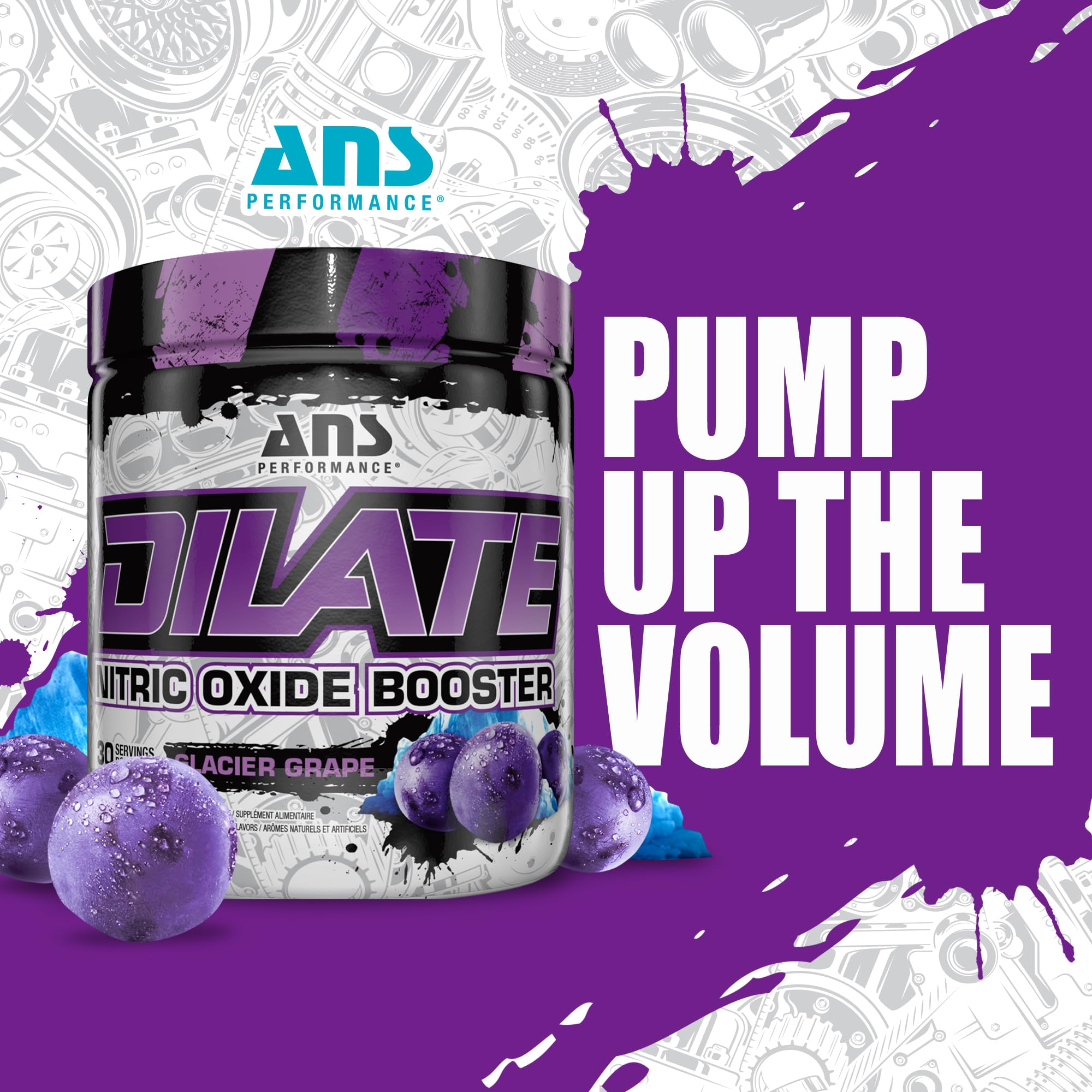 ANS Performance Dilate Pump PreWorkout Powder - Dietary Supplement - Maximizes ANS Performance uk supplements