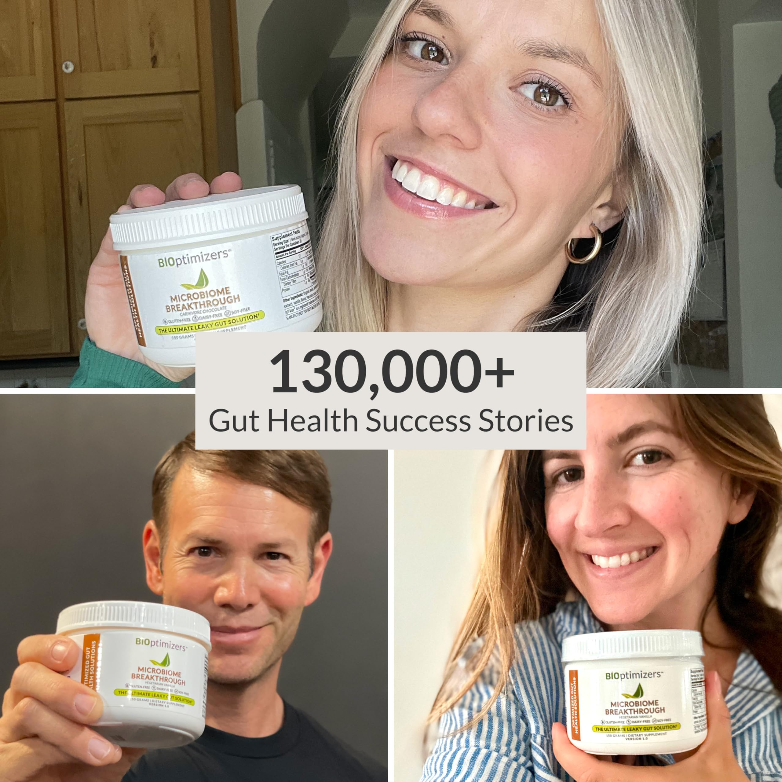 Microbiome Breakthrough™ Gut Support Powder – Vegetarian Vanilla – With Probiotics, Prebiotics, and IgY Max® – Source of L-Glutamine – Supports Digestive Comfort, Gas & Bloating Relief 30 Servings* BIOptimizers uk supplements