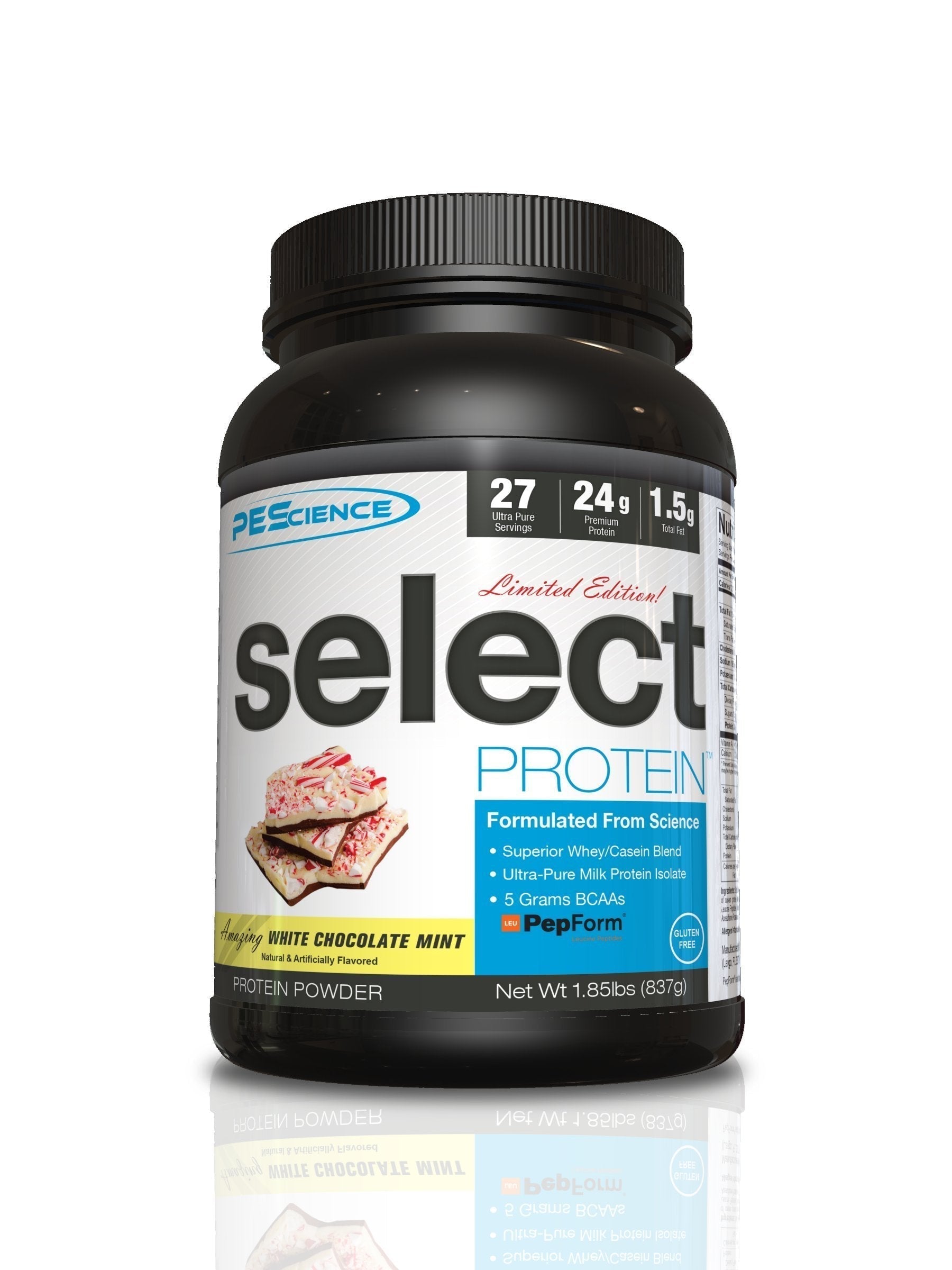 PEScience Select Low Carb Protein Powder, Peppermint Bark, 27 Serving, Keto Friendly PEScience uk supplements