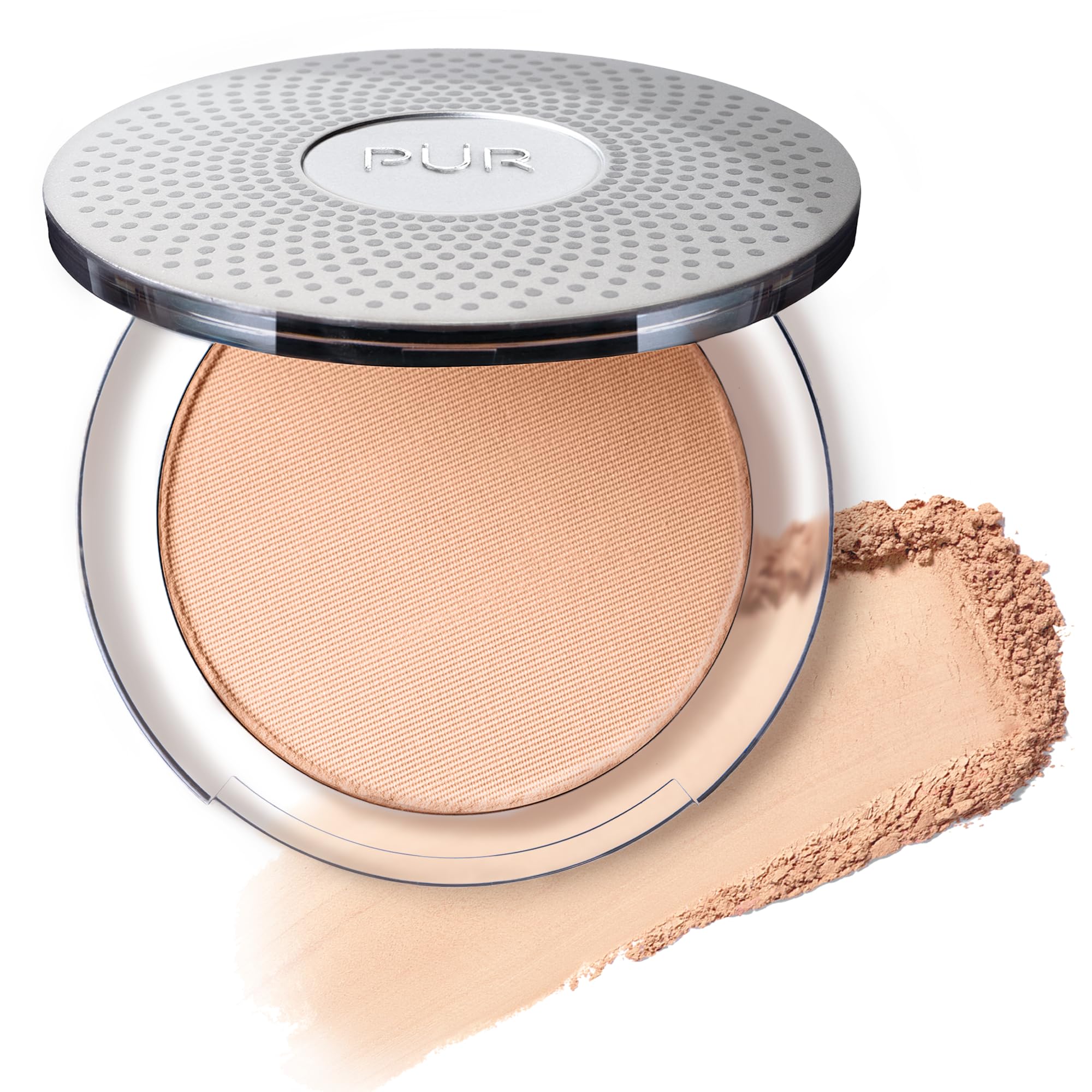 PUR Beauty 4-in-1 Pressed Mineral Makeup Powder Foundation with SPF 15 - Concealer & Finishing Compact Pressed Powder for Face - Buildable Medium to Full Coverage Foundation Powder (Blush Medium) PÜR MINERALS uk supplements