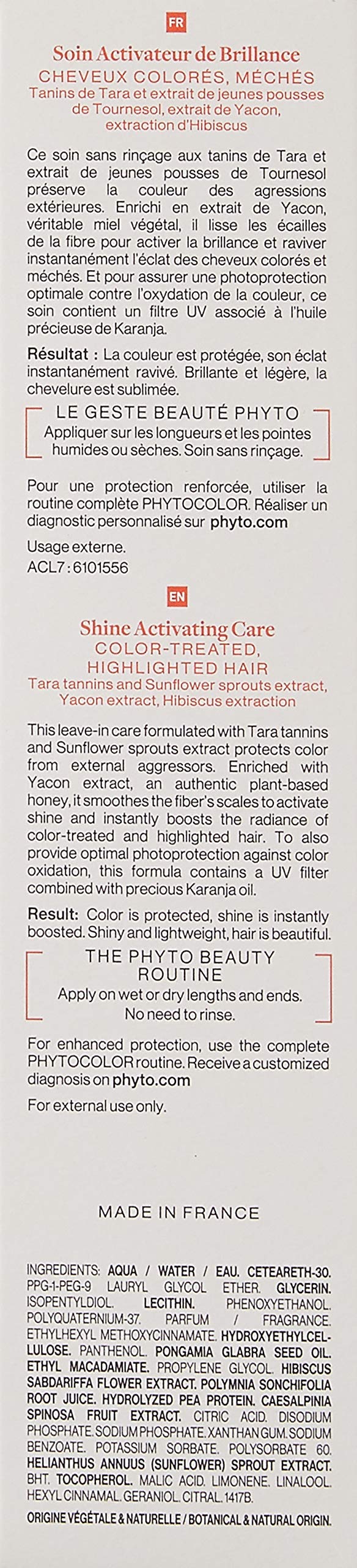PHYTO Phytocolor Shine Activating Care, 5.07 fl oz PHYTO uk supplements