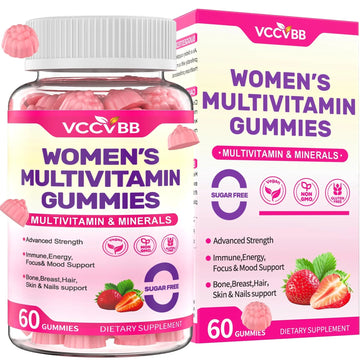 VCCVBB All-in-One Women's Multivitamin Gummies with Complete Vitamin & Mineral Complex, Herbal Blends for Energy, Overall Health VCCVBB uk supplements