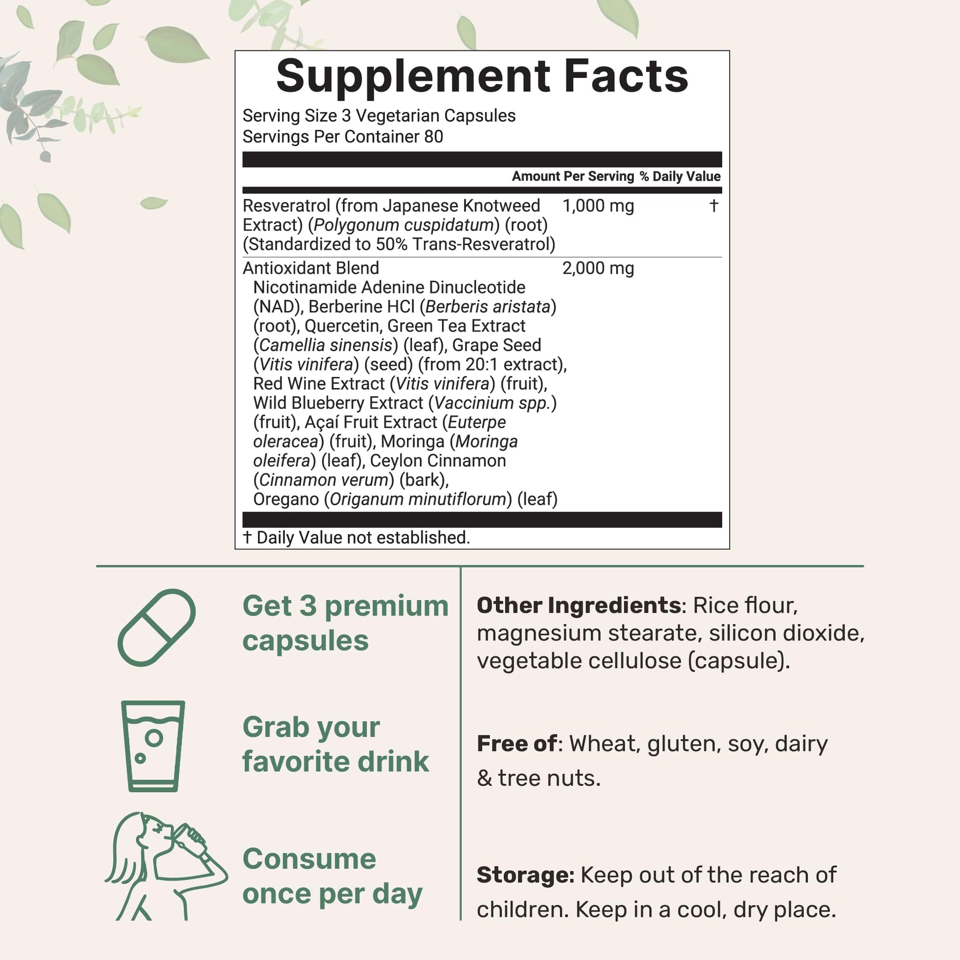 Micro Ingredients Resveratrol NAD Complex 3,000mg for Women & Men, 240 Veggie Capsules | NMN Supplement Alternative | 11-in-1 Blend with NAD+, Quercetin, Moringa, Berberine, Grape Seed, & Oregano Micro Ingredients uk supplements