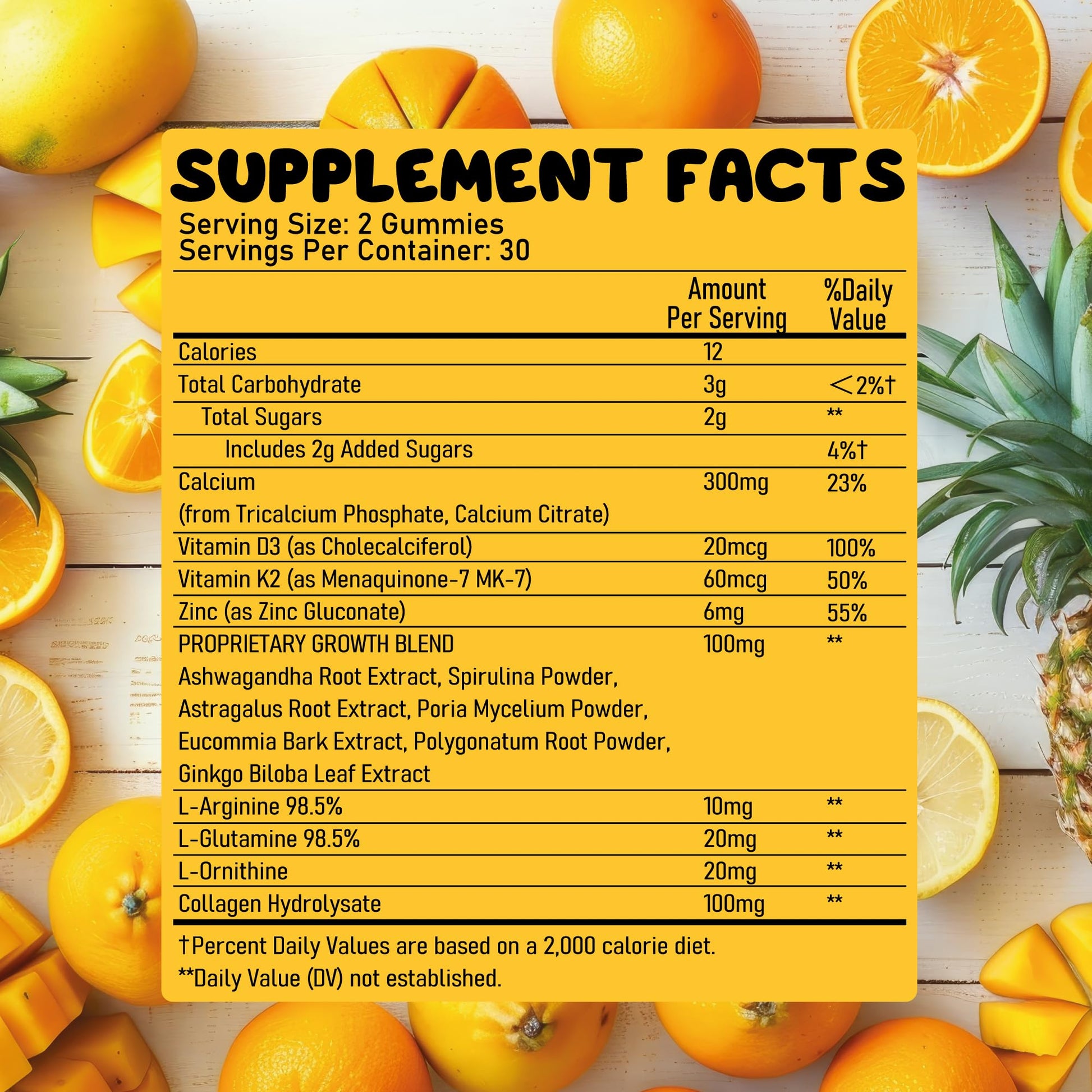 Juneno Height Growth Vitamins Supplement Gummies - Grow Taller for Teens Kids Boys Girls - Natural Height Increaser Maximizer Multivitamin Juneno uk supplements