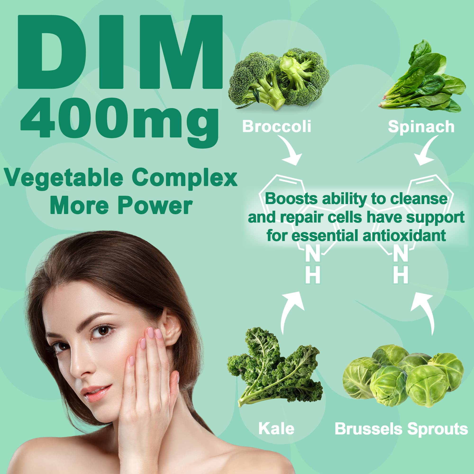 DIM Supplement Women 400mg, Estrogen Supplement for Women, Sugar Free DIM Gummies for Men & Women w/ Biotin, Flaxseed Oil, Burdock, Calendula, BioPerine for Hormone Balance, Menopause & Prostate 60Cts EnvyDeal uk supplements