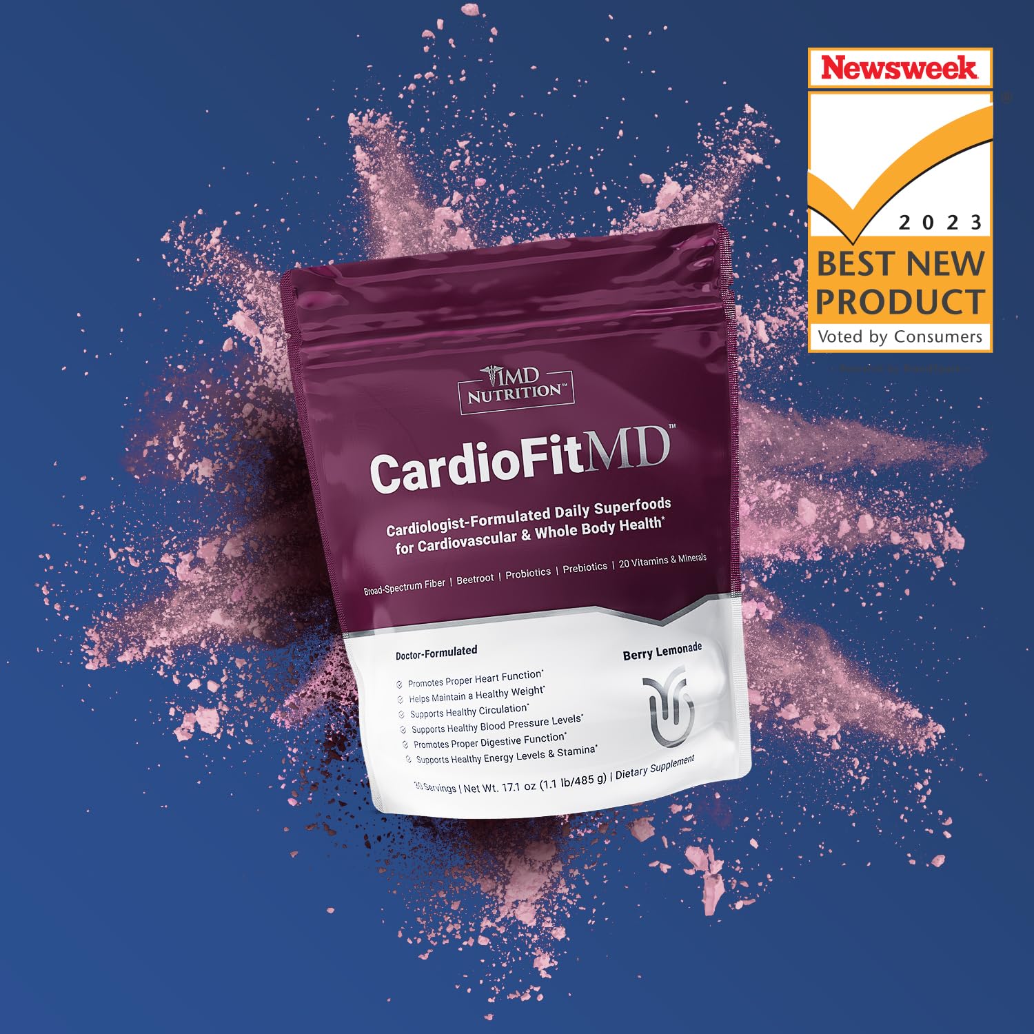 1MD Nutrition CardioFitMD - Vegan Beets Superfood Keto-Friendly Heart Health Powder 1MD Nutrition uk supplements