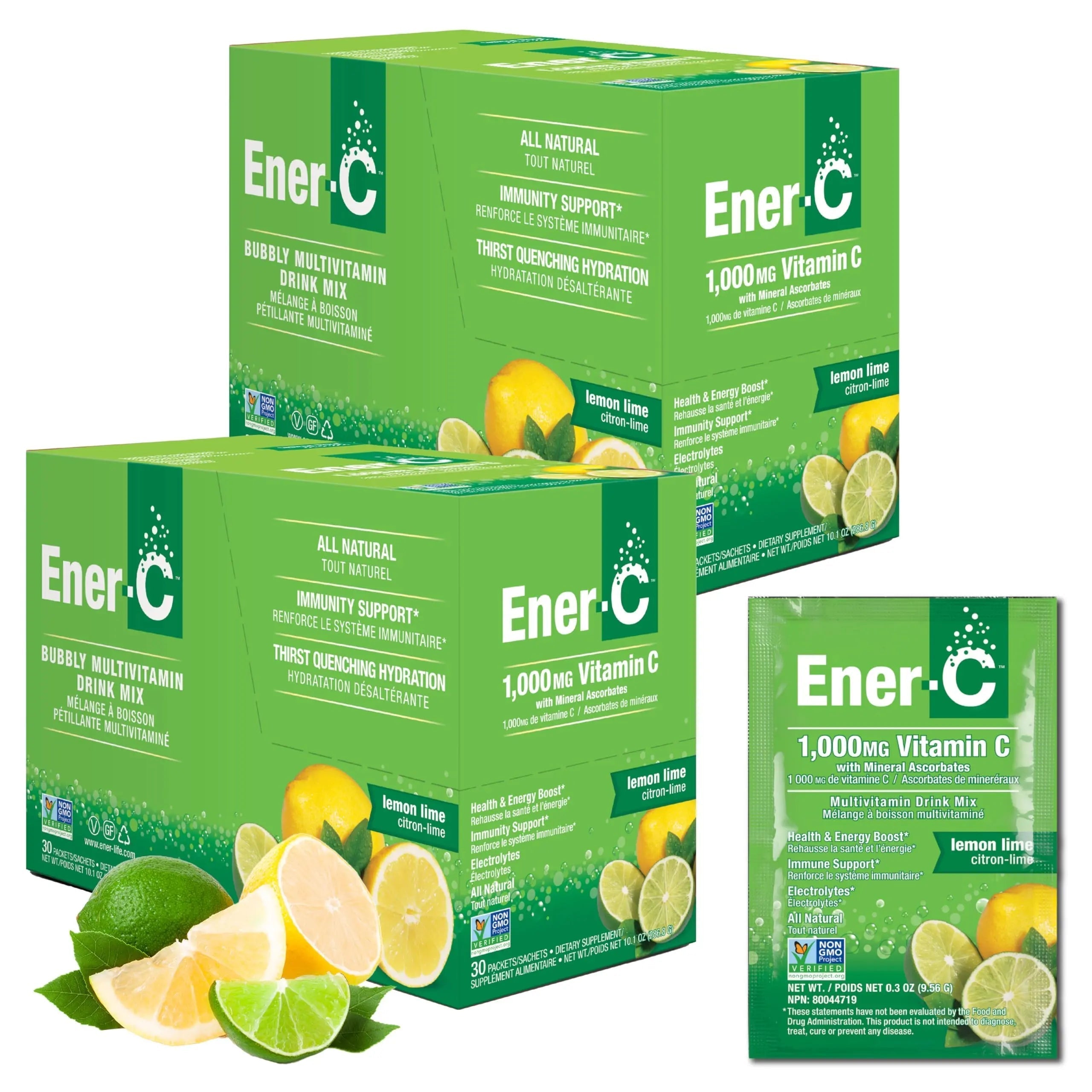Ener-C Multivitamin Drink Mix - Vitamin Packets for Water, Electrolytes Powder Packets, Vitamin Drink Mix, Hydration Liquid Mix Ener-C uk supplements