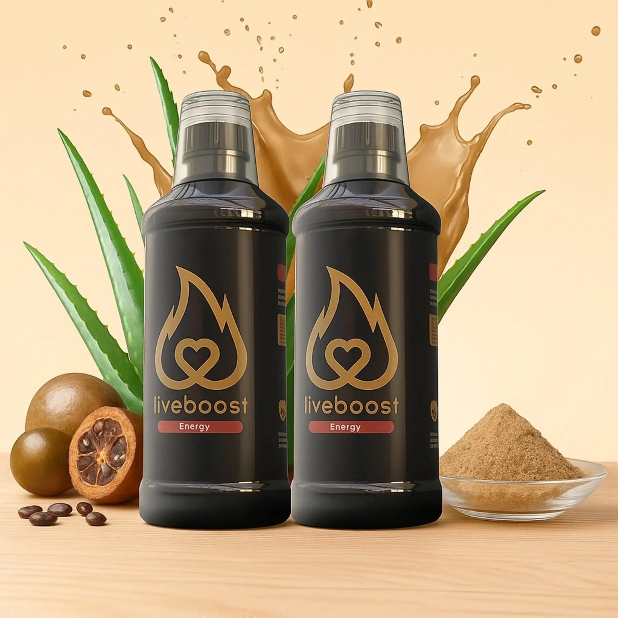 LIVEBOOST Liquid Supplement 2-Pack – Daily Energy Suppor & Wellness Formula for Men and Women – Natural Ingredients – 480ml Each LIVEBOOST uk supplements