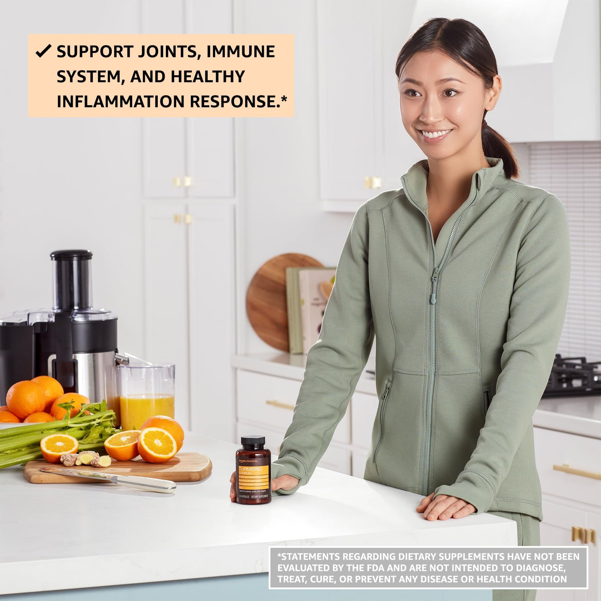 Amazon Elements Turmeric Complex, 316 mg Curcumin, 140 mg Ginger, 5 mg Black Amazon Elements uk supplements