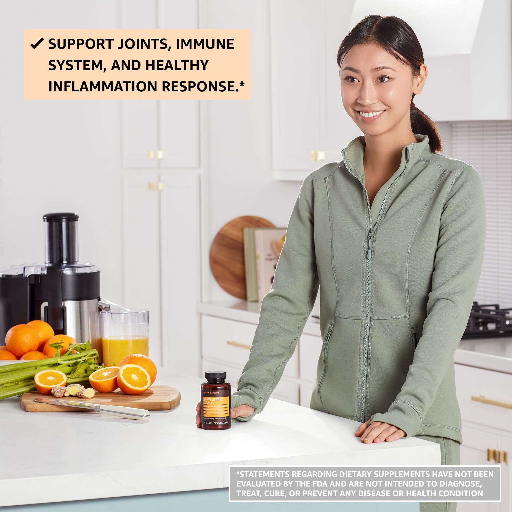 Amazon Elements Turmeric Complex, 316 mg Curcumin, 140 mg Ginger, 5 mg Black Amazon Elements uk supplements
