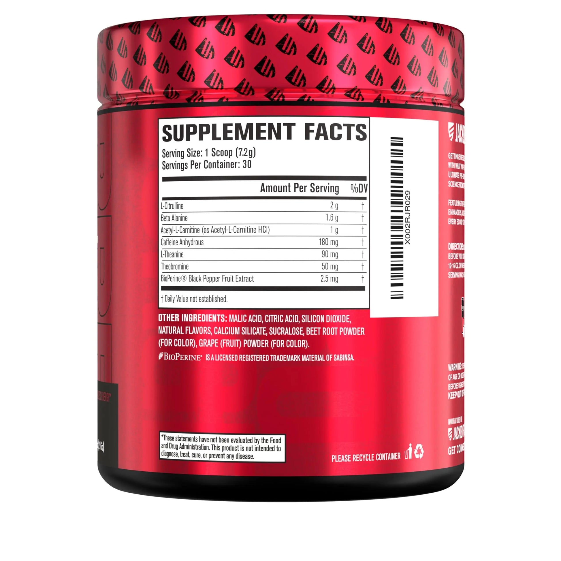 Jacked Factory NITROSURGE Shred Pre Workout Supplement - Energy Booster, Instant Strength Gains, Sharp Focus, Powerful Pumps - Nitric Oxide Booster & PreWorkout Powder Jacked Factory uk supplements