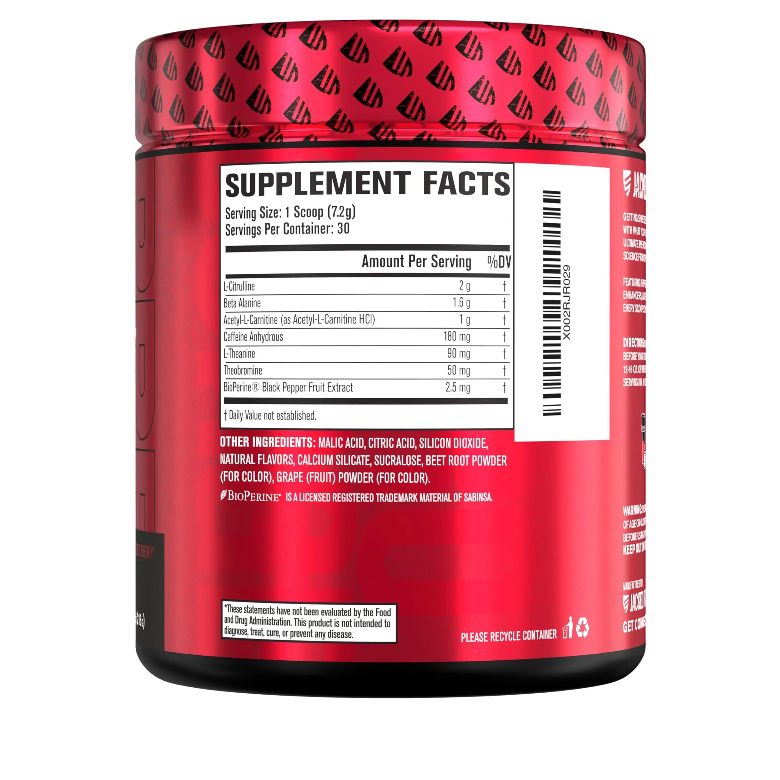 Jacked Factory NITROSURGE Shred Pre Workout Supplement - Energy Booster, Instant Strength Gains, Sharp Focus, Powerful Pumps - Nitric Oxide Booster & PreWorkout Powder Jacked Factory uk supplements