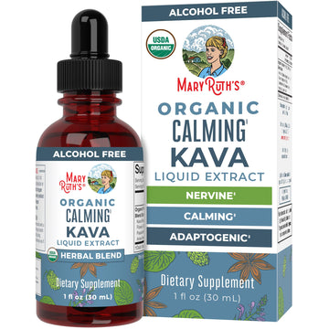 MaryRuth Organics, Herbal Supplement Drop, Calmness & Relaxation, Pack of 1, USDA Kava Root, Sugar/Gluten Free, Support Sleep, Calm & Stress Relief, Vegan, Non-GMO, 30 Servings MARYRUTH'S uk supplements