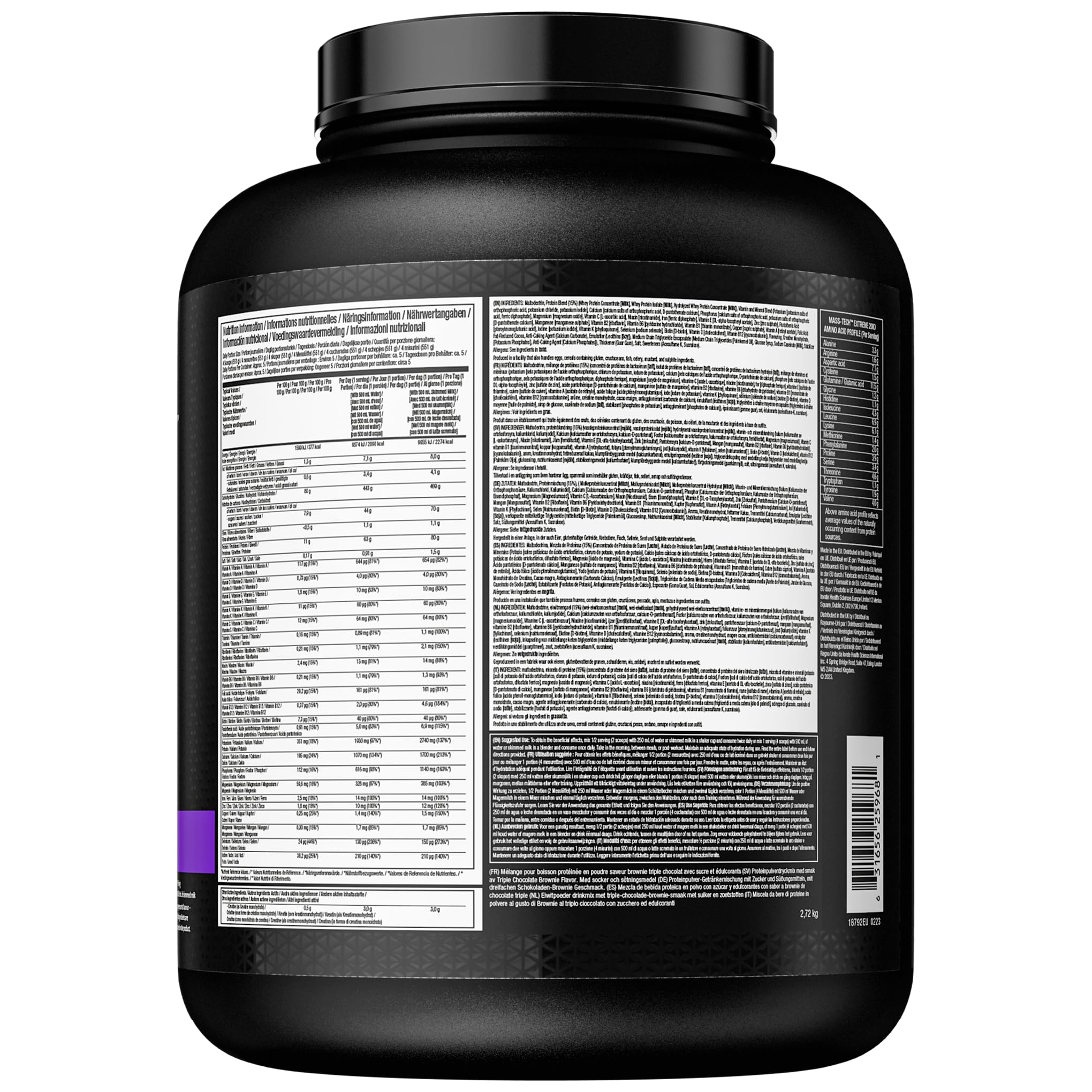 MuscleTech MassTech Extreme Protein Powder, Weight & Muscle Mass Gainer, Whey Mass Protein Powder Muscletech uk supplements