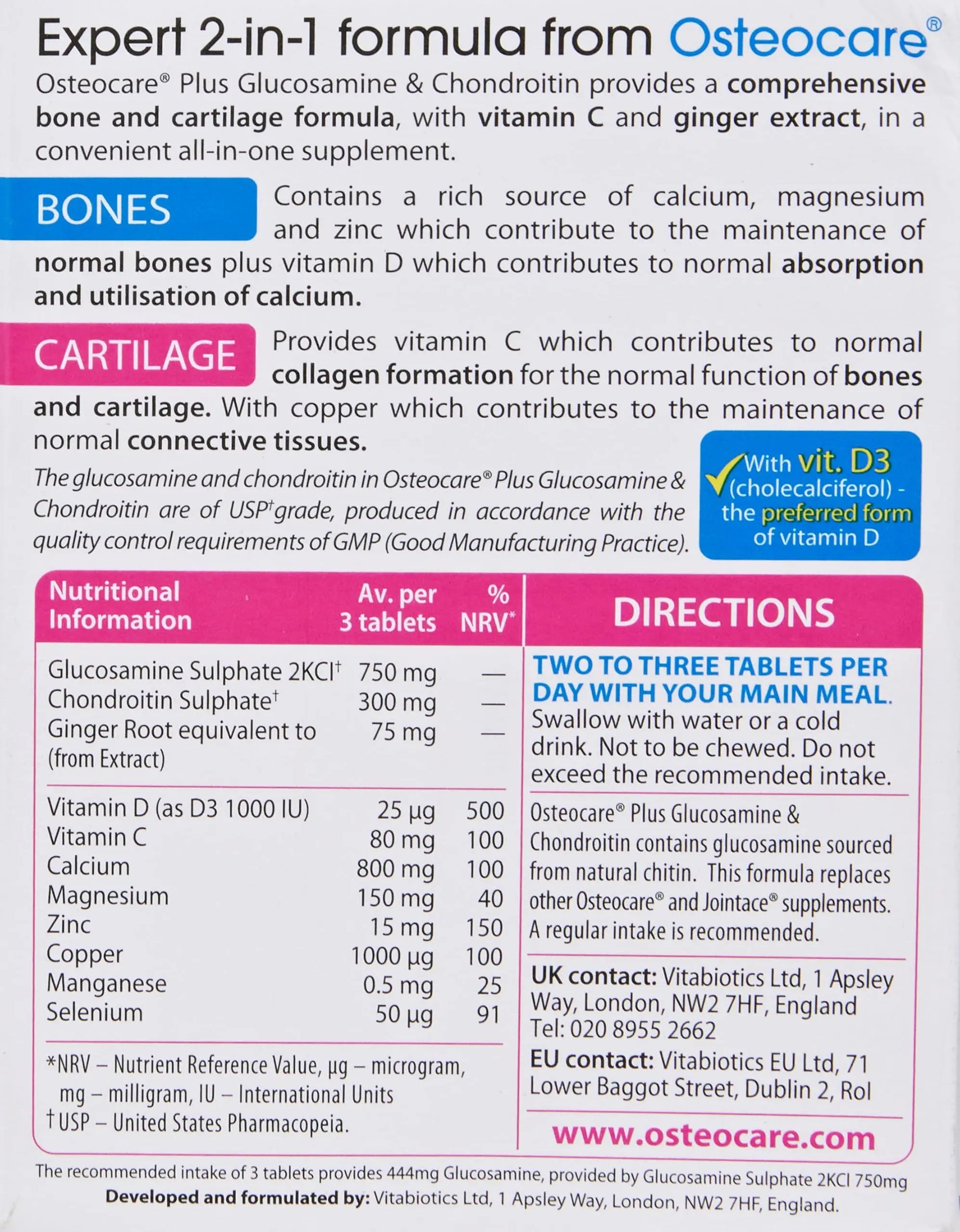 Vitabiotics Osteocare Joint Vitabiotics uk supplements