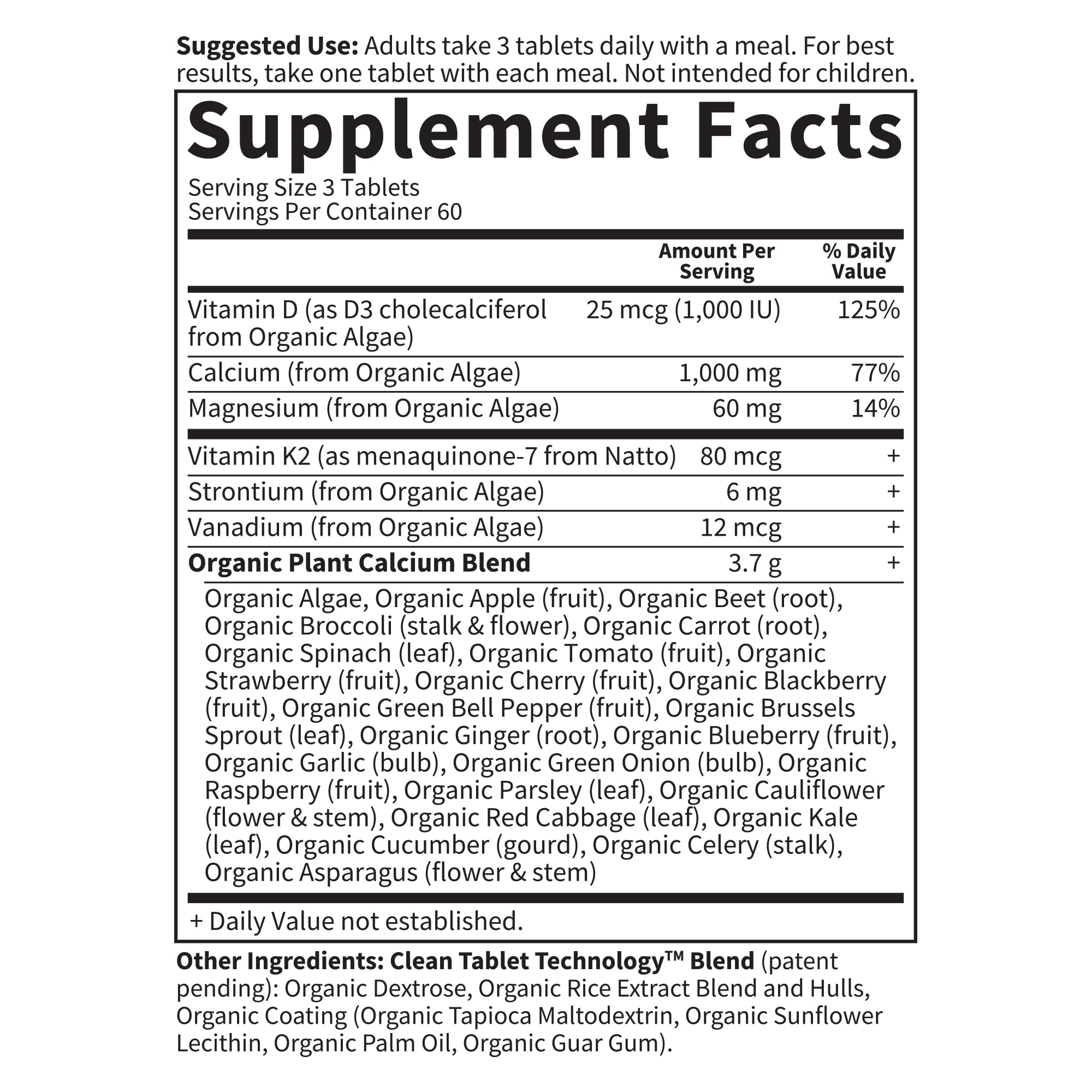 Garden of Life Calcium Supplement with Magnesium & Organic Vitamin D3 K2, Made from Whole Foods, Gluten-Free, 180 Count Garden of Life uk supplements
