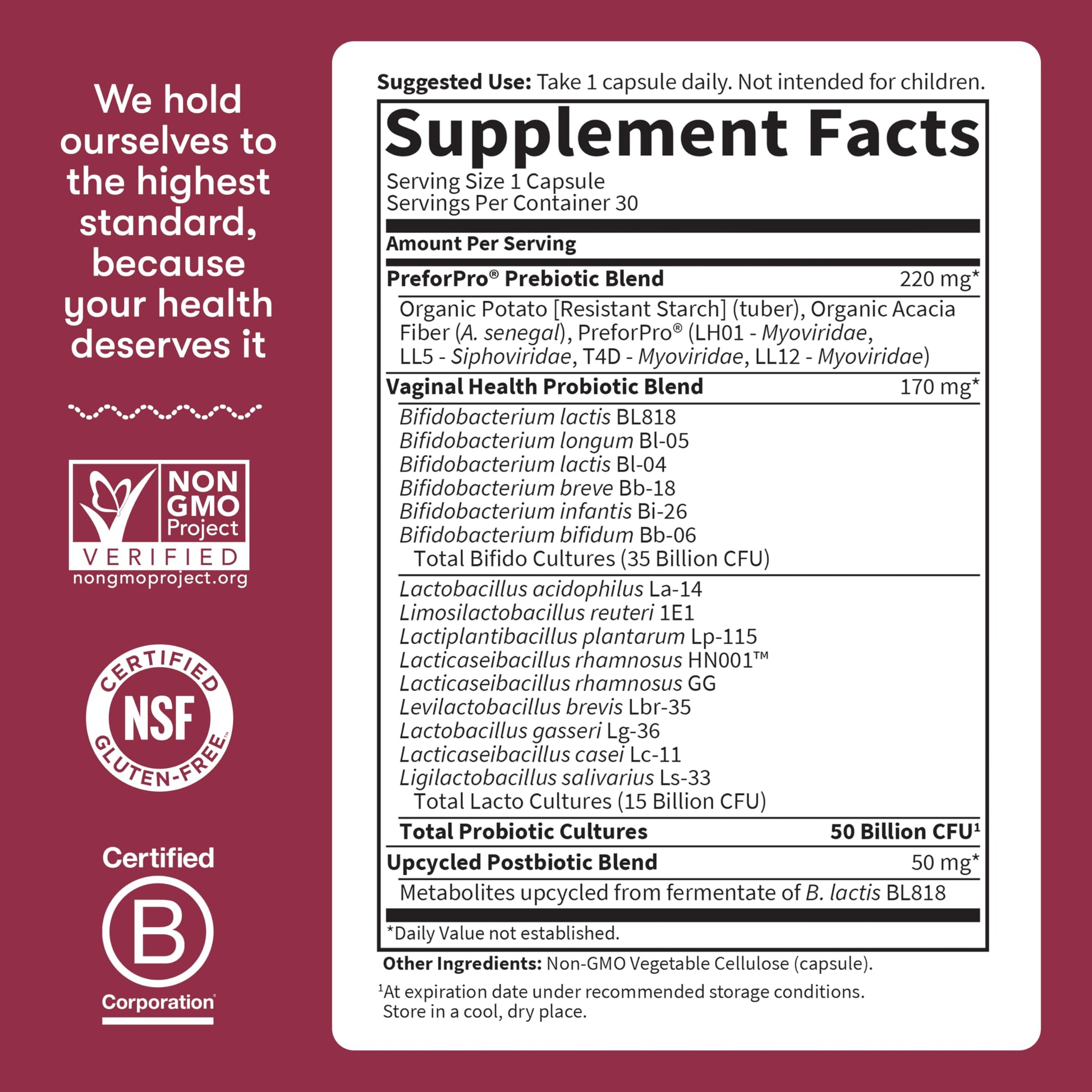 Garden of Life Dr Formulated Once Daily 3-in-1 Complete Prebiotics, Postbiotics & Probiotics for Women, PRE + PRO + POSTBIOTIC Supplement for Women’s Digestive, Immune & Vaginal Health, 30 Day Supply Garden of Life uk supplements