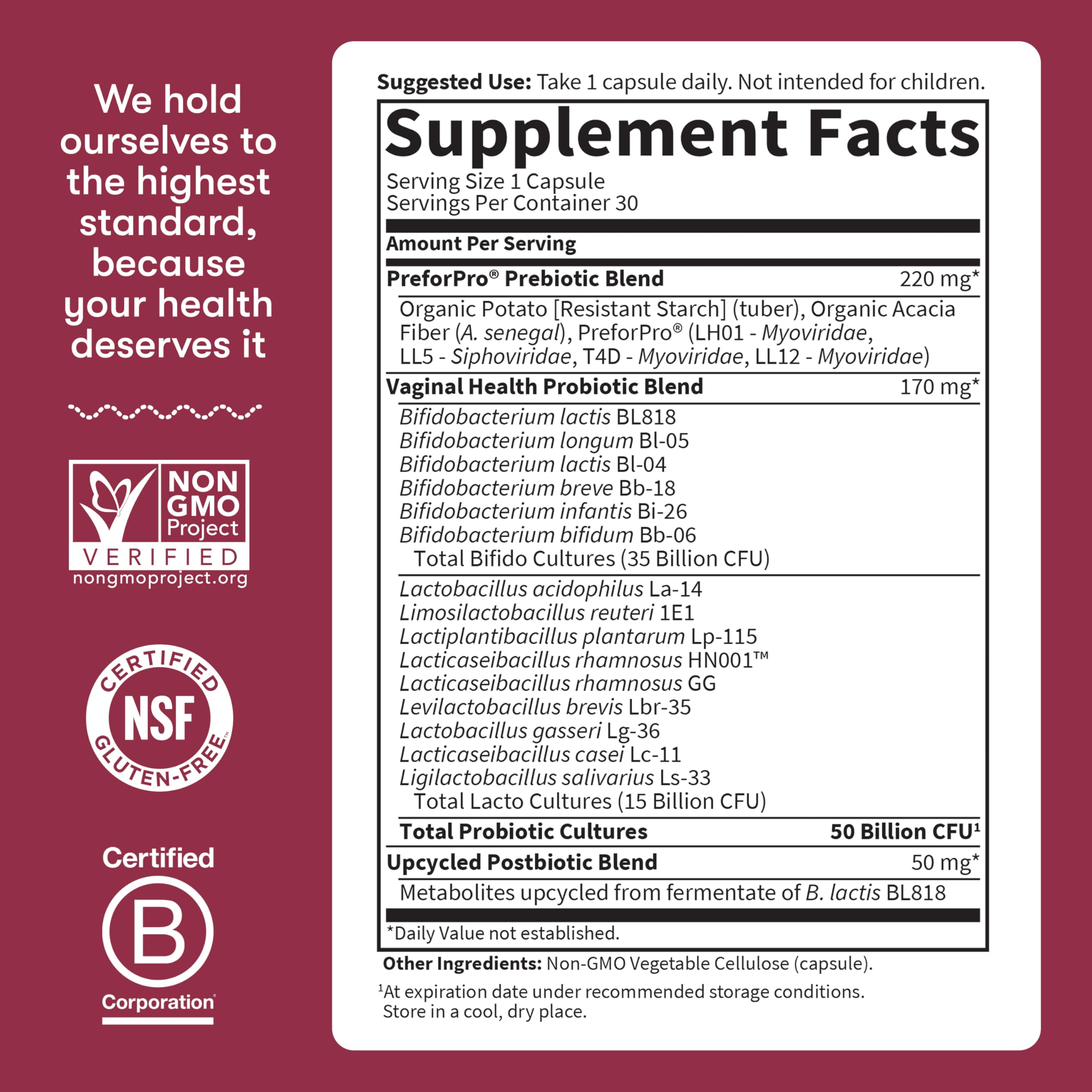 Garden of Life Dr Formulated Once Daily 3-in-1 Complete Prebiotics, Postbiotics & Probiotics for Women, PRE + PRO + POSTBIOTIC Supplement for Women’s Digestive, Immune & Vaginal Health, 30 Day Supply Garden of Life uk supplements