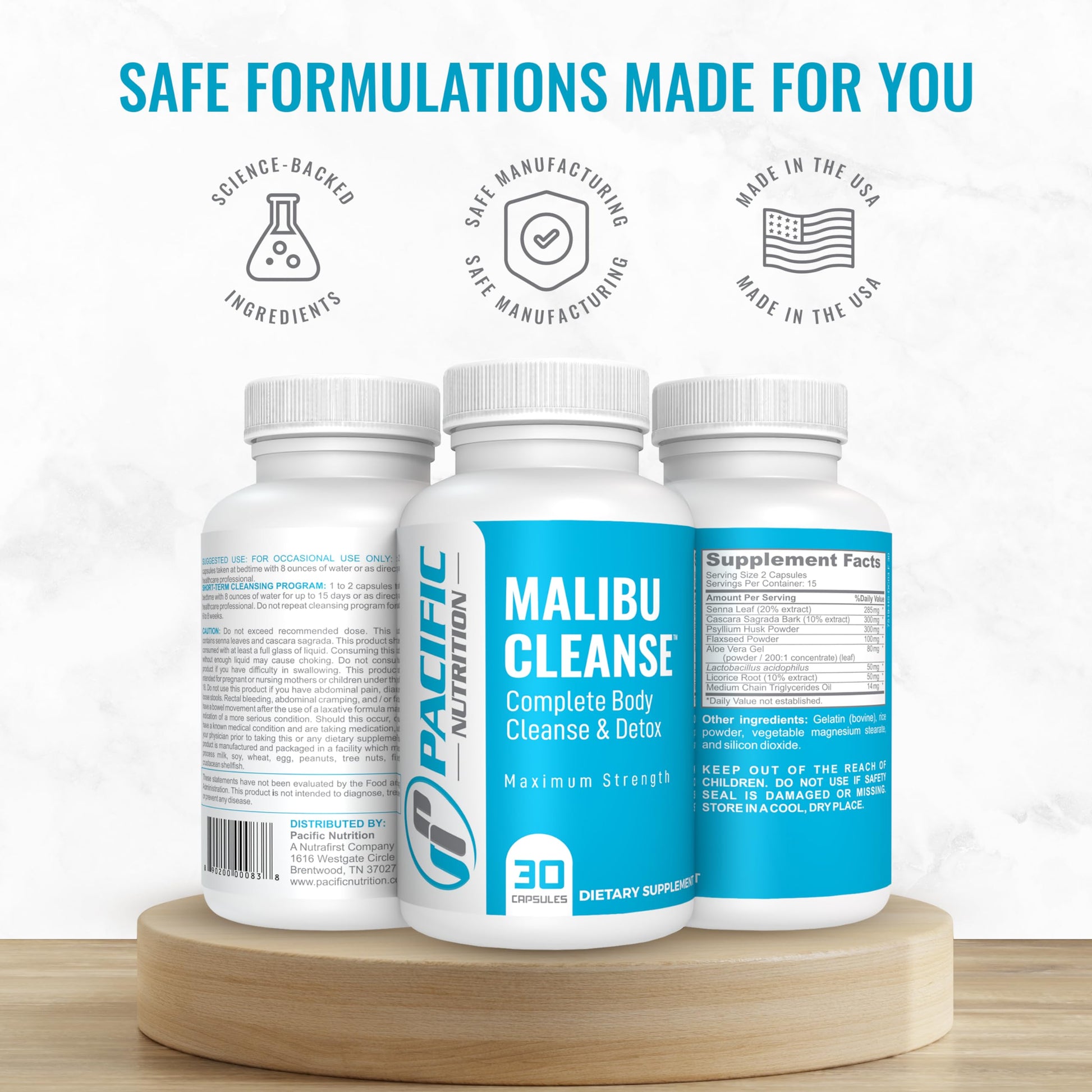 Pacific Nutrition Full Body Detox - Malibu Cleanse Complete Body & Intestinal Cleanse Pacific Nutrition uk supplements