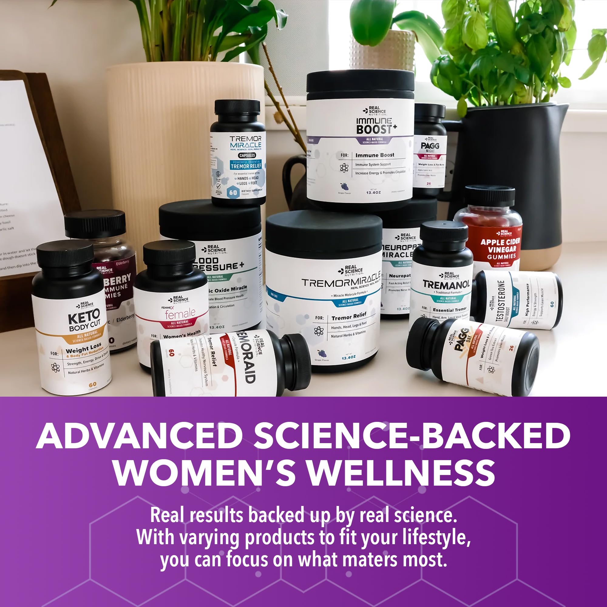 Real Science Perimenopause Supplements for Women for Hormone Balance & Energy Support – Nitric Oxide Formula with Vinitrox, GABA & Essential Vitamins for Hot Flashes, Mood & Energy – 60 Caps Real Science Nutrition uk supplements