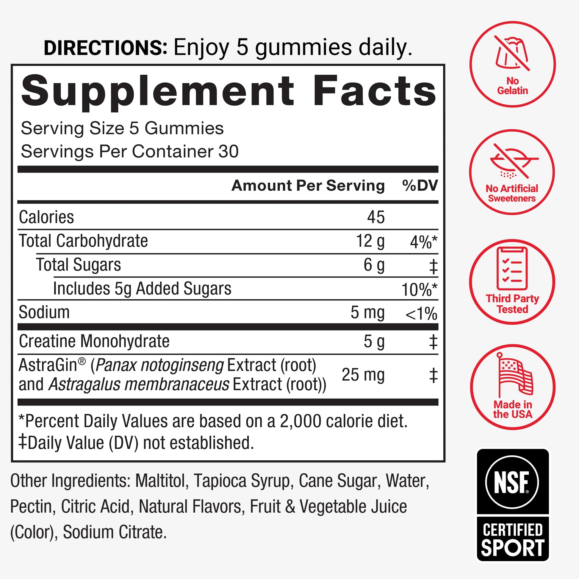Force Factor Creatine Monohydrate Gummies, NSF Certified, 5g Dose for Men & Women to Support Muscle, Strength, Recovery, Cognitive Health & Memory, Mixed Berry, 150 Gummies Force Factor uk supplements