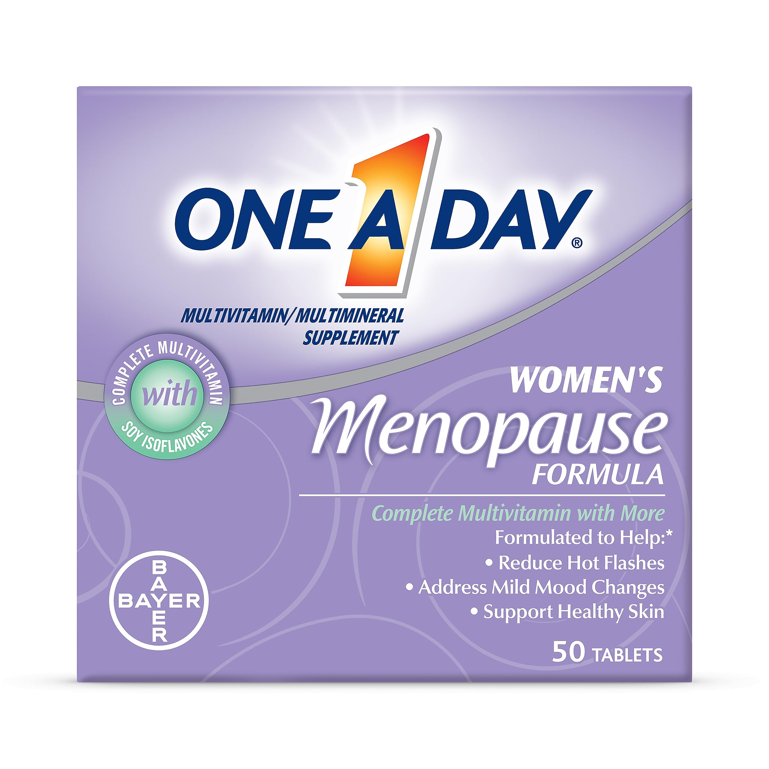 One A Day Women's Menopause Multivitamin with Vitamin A, Vitamin C, Vitamin D, Vitamin E and Zinc for Immune Health Support, Bone health, 50 Count ONE A DAY uk supplements