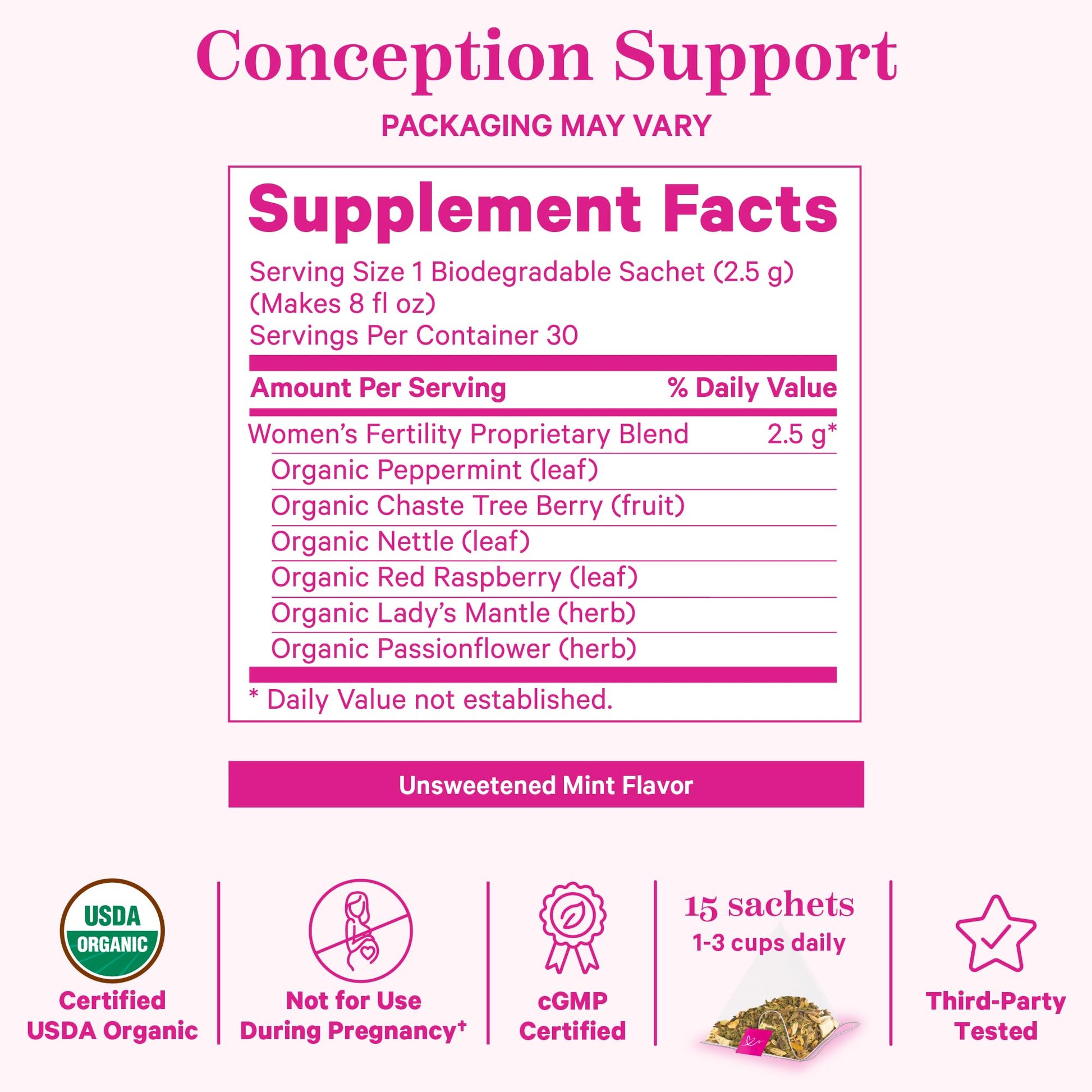 Pink Stork Fertility Bundle for Women – Conception Tea + Prenatal Vitamin Support with Inositol, Vitex, Folate & Ashwagandha – Supports Hormone Balance, Cycle Health & Preconception Wellness Pink Stork uk supplements
