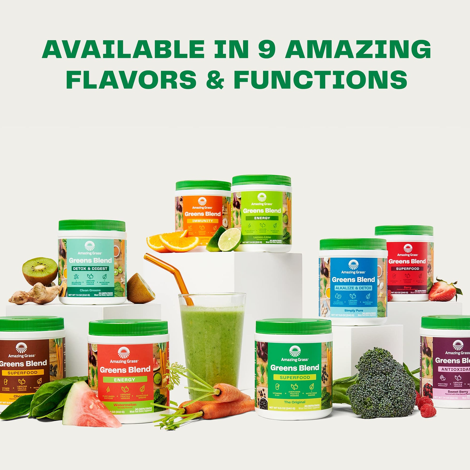 Amazing Grass Greens Blend Superfood: Super Greens Powder Smoothie Amazing Grass uk supplements