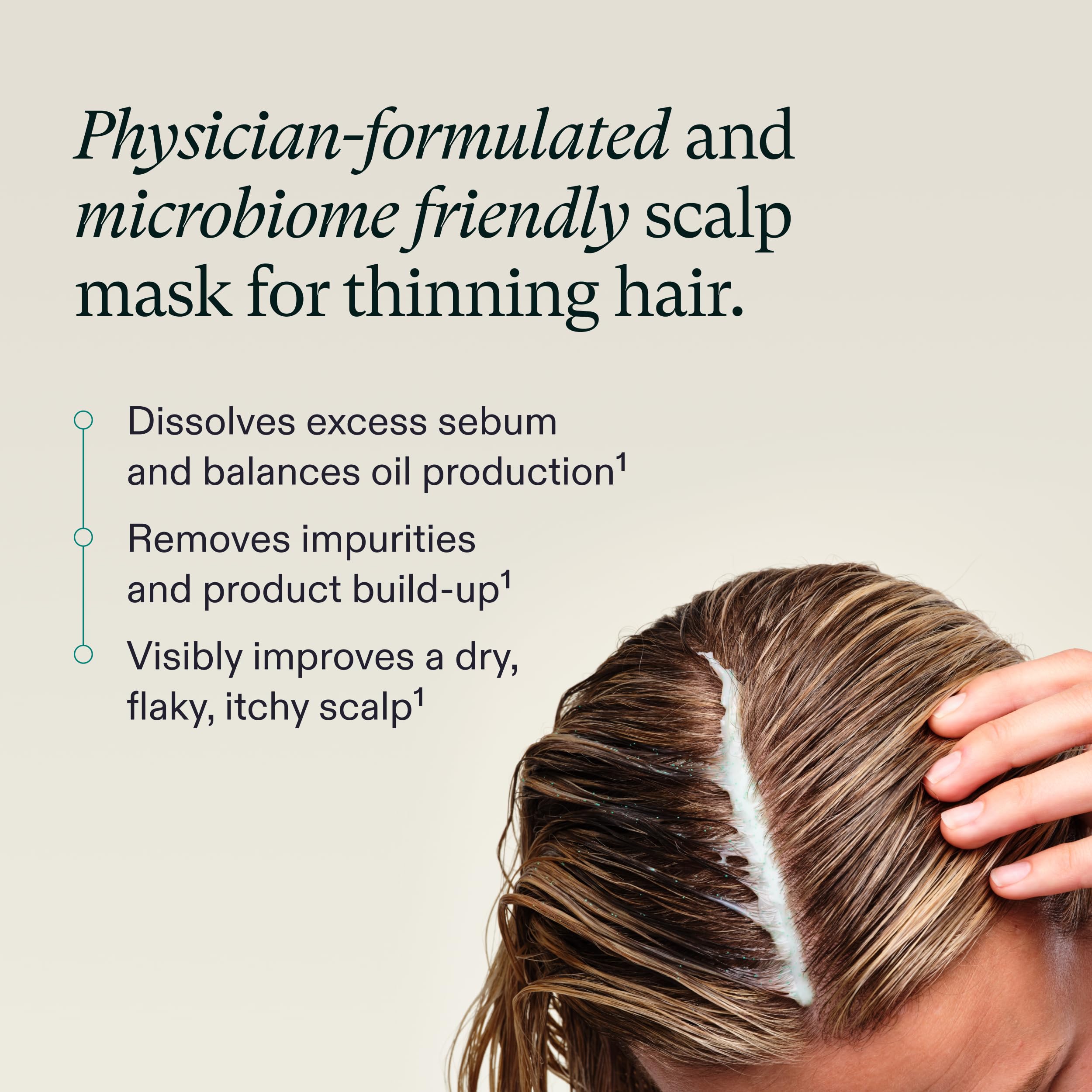 Nutrafol Exfoliating Scalp Mask, Eliminates Product Build-up and Oil for Healthier Hair and Scalp, Physician-formulated for Thinning Hair, Color and Extension Safe - 4 Fl Oz Bottle Nutrafol uk supplements