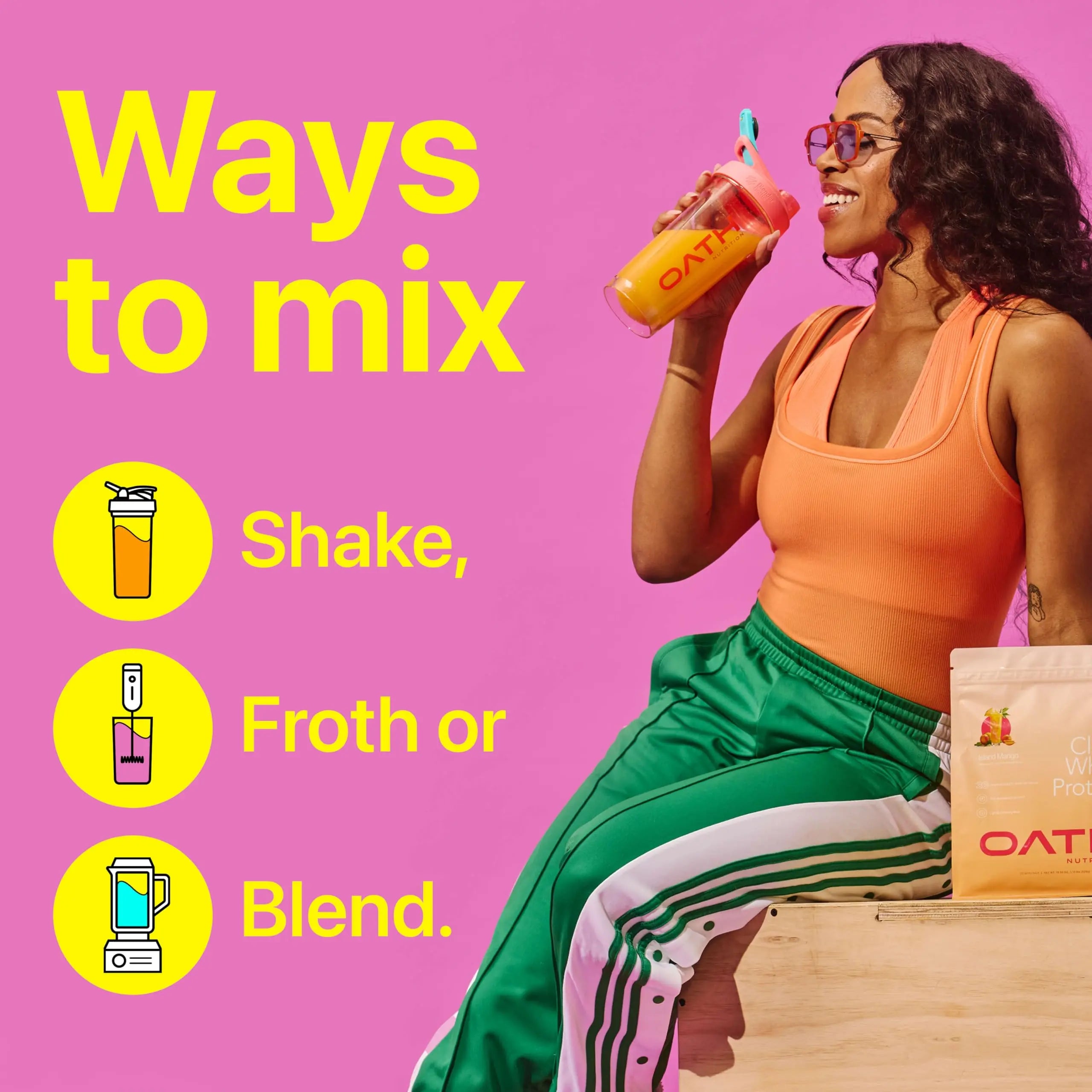 Oath Nutrition Clear Whey Isolate Protein Powder, Frosty Lemonade, 20g Complete Protein per Serving, No Added Sugar, Grass-Fed, 21 Servings OATH NUTRITION uk supplements