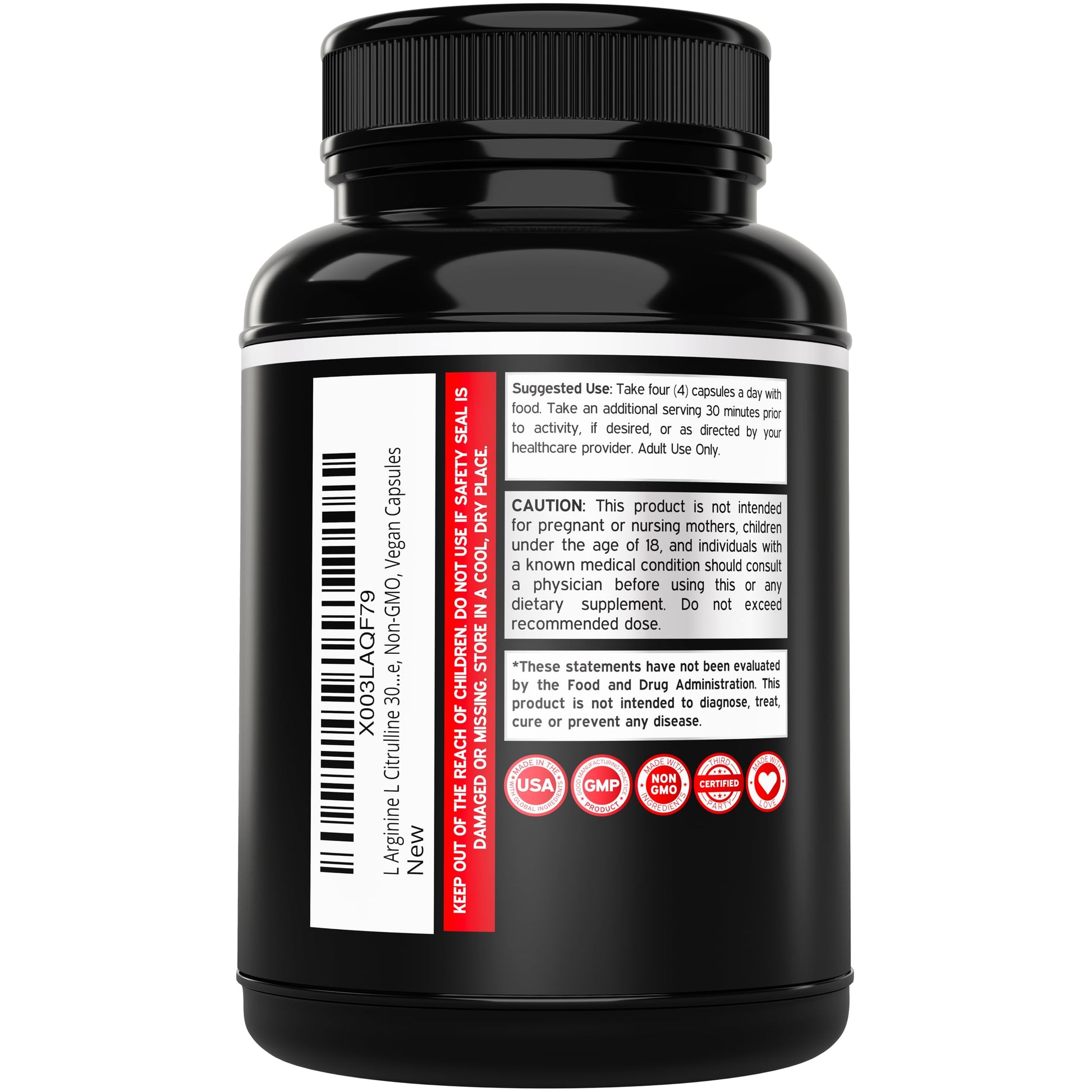 L Arginine L Citrulline Supplement 3000mg (240 Capsules) Nitric Oxide Pills for Men - Stamina, Endurance, Performance for Workouts - NO Supplements for Men DORADO NUTRITION uk supplements