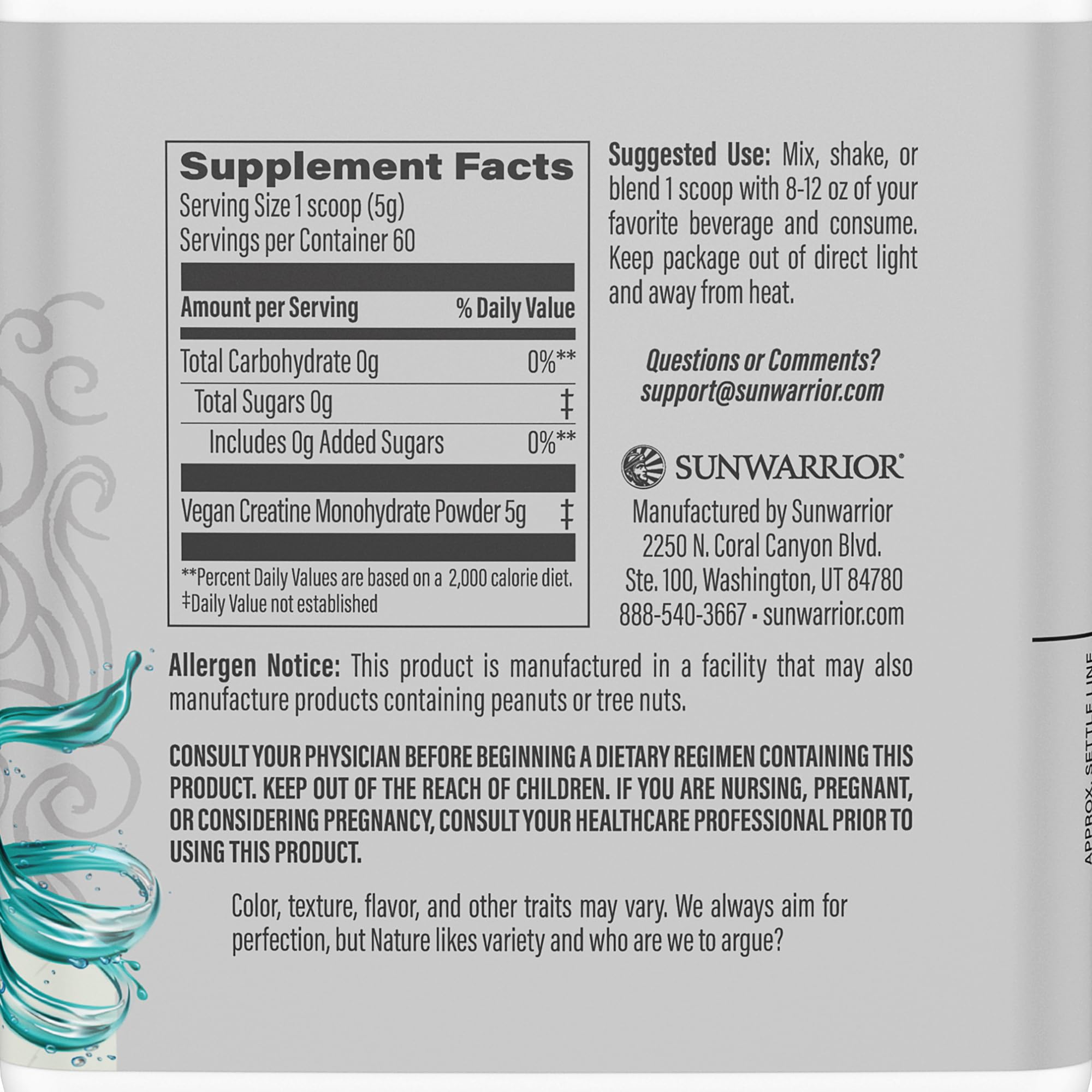Sunwarrior, Active Creatine, 10.58 Ounce Sunwarrior uk supplements