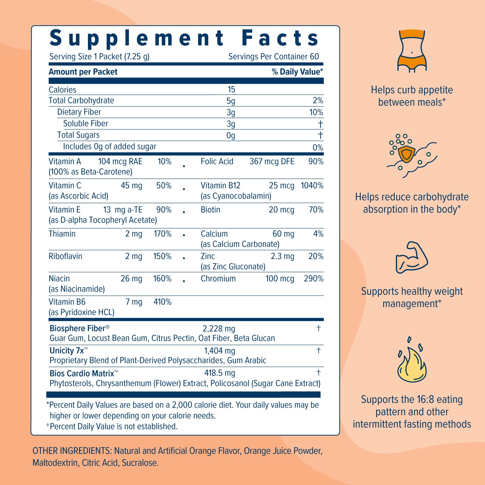 UNICITY BALANCE ORANGE - Stay Full Longer by Slowing Carbohydrate Absorption Unicity uk supplements