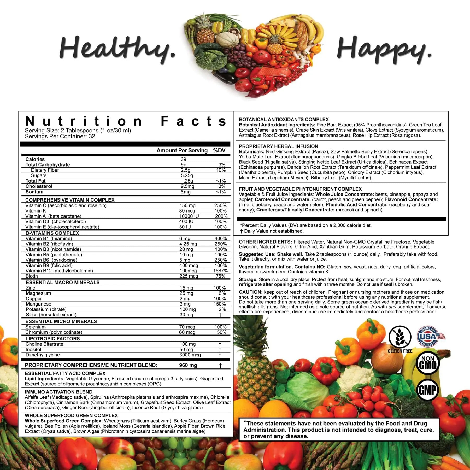 LiquiVive Liquid Vitamins Mega Nutrition | Vegetarian Daily Multivitamin Balance Immune Support Booster Superfood of Nature | Vitamin C D3 A B12 E K | Life Miracle uk supplements