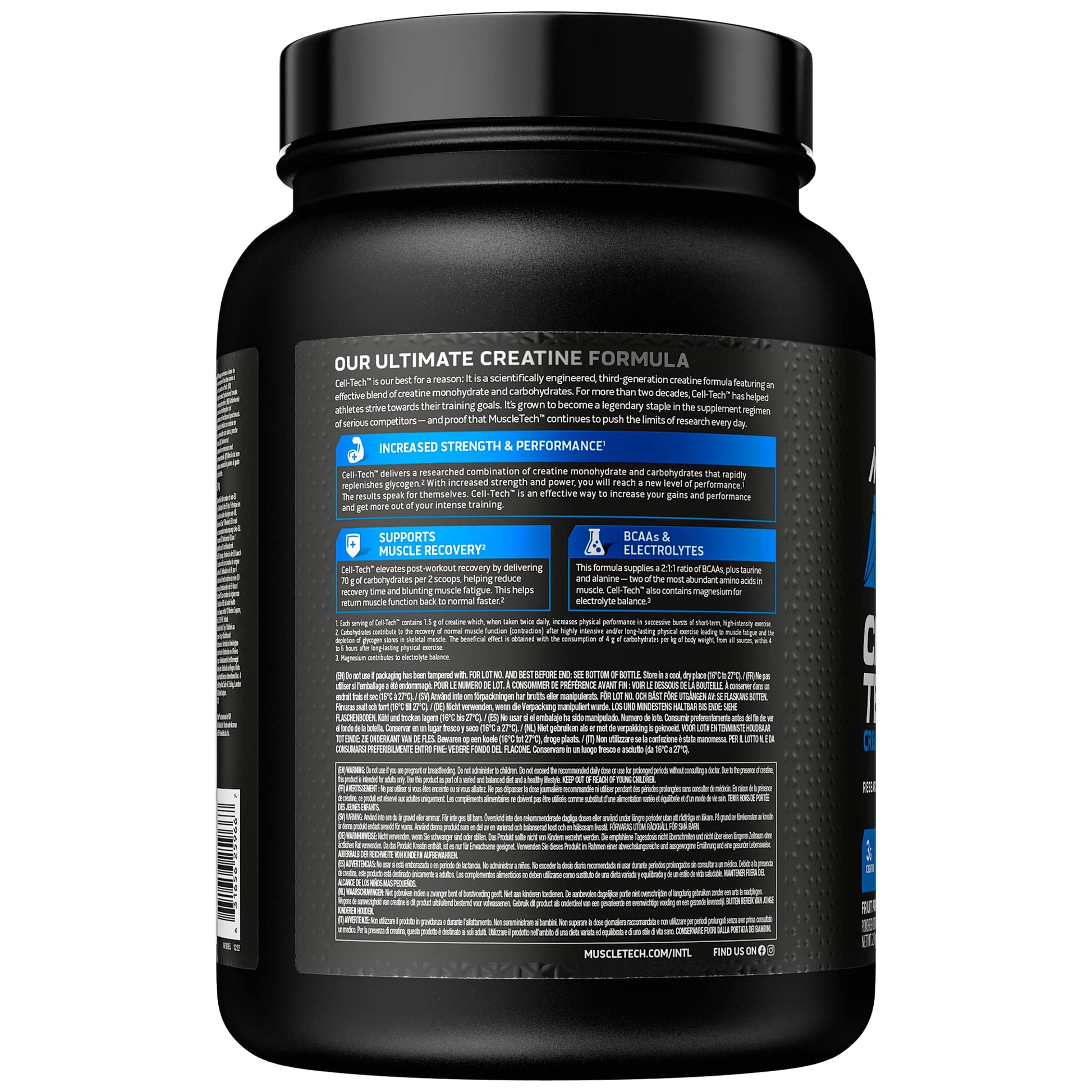 MuscleTech CellTech Creatine Monohydrate Powder, Post Workout Recovery Drink Muscletech uk supplements
