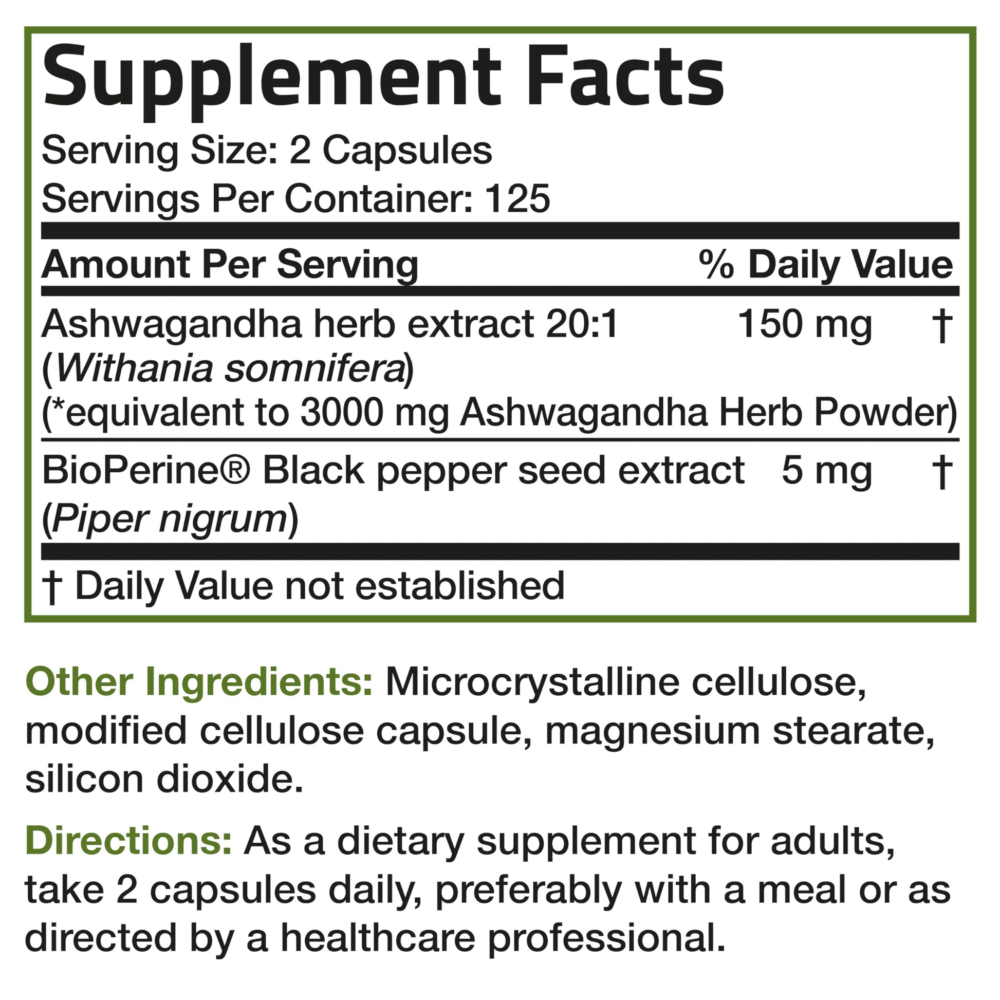 Bronson Ashwagandha Extra Strength 3000 mg Stress & Mood Support with BioPerine Bronson uk supplements