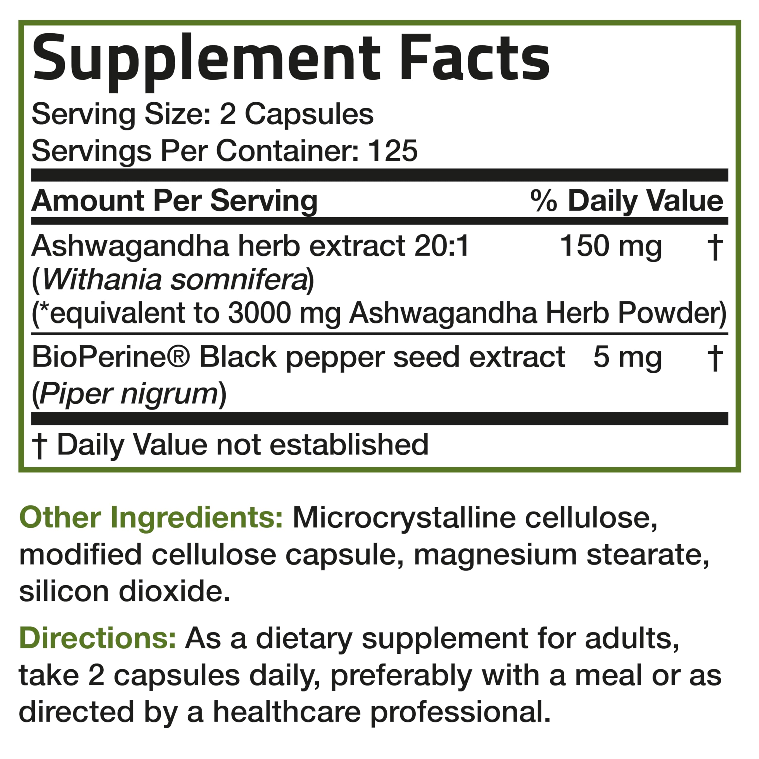 Bronson Ashwagandha Extra Strength 3000 mg Stress & Mood Support with BioPerine Bronson uk supplements