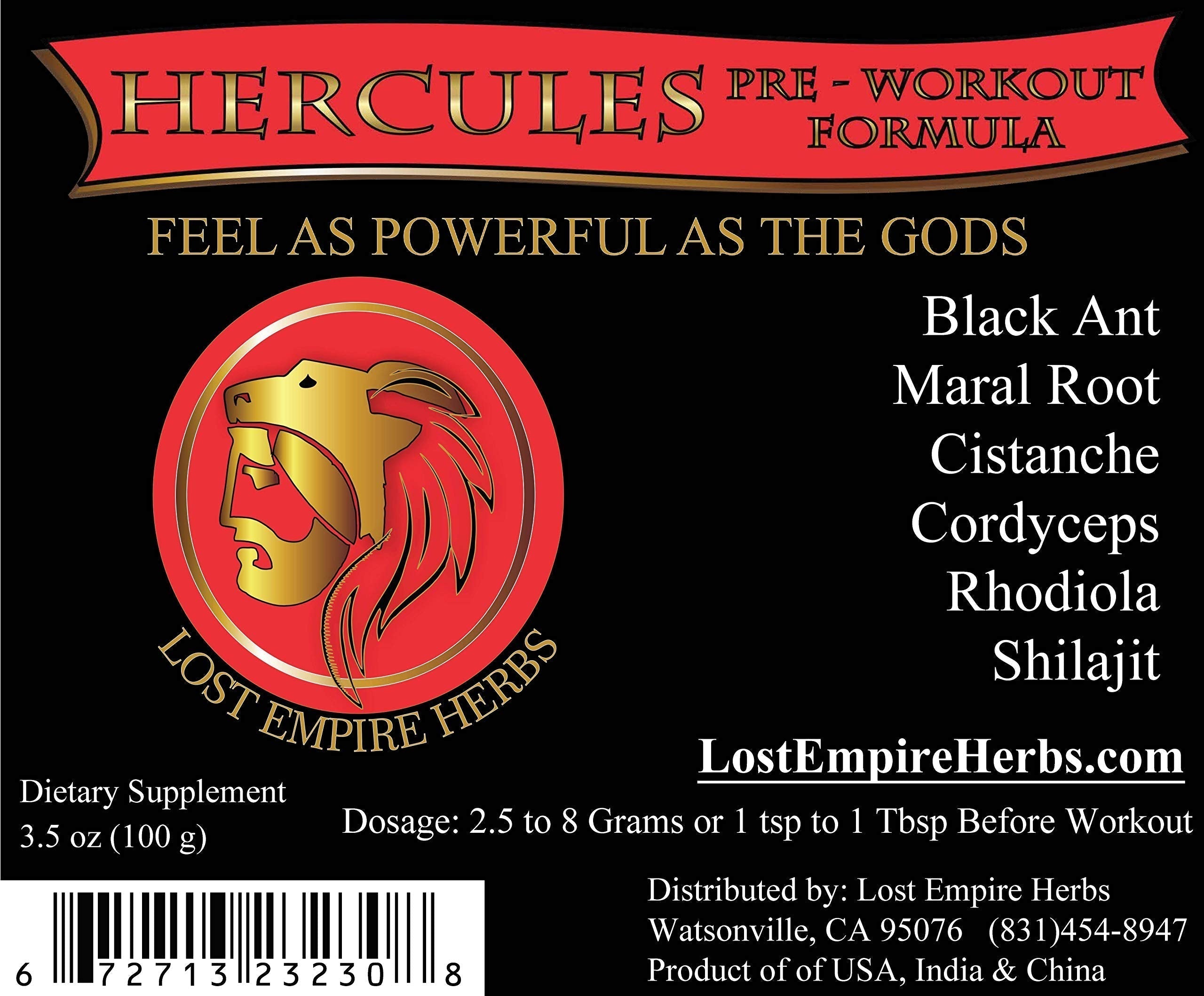 Lost Empire Herb's Pre Workout Herbal Supplement (Powder ~ 100g) || Premium Grade LOST EMPIRE HERBS UNLEASH THE POWER OF NATURE uk supplements