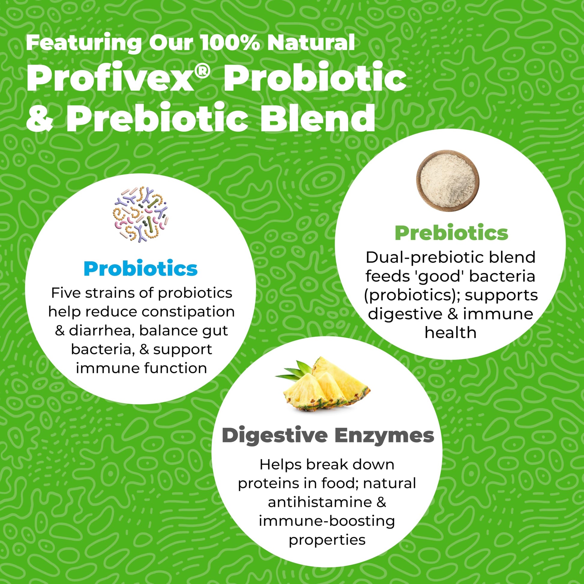 Vetnique Glandex Daily Probiotics for Dogs with Prebiotics to Support Gut Health with Fiber and Digestive Enzymes, Dog Probiotic Chews or Powders (30ct Chews, Bacon Chews) Vetnique uk supplements