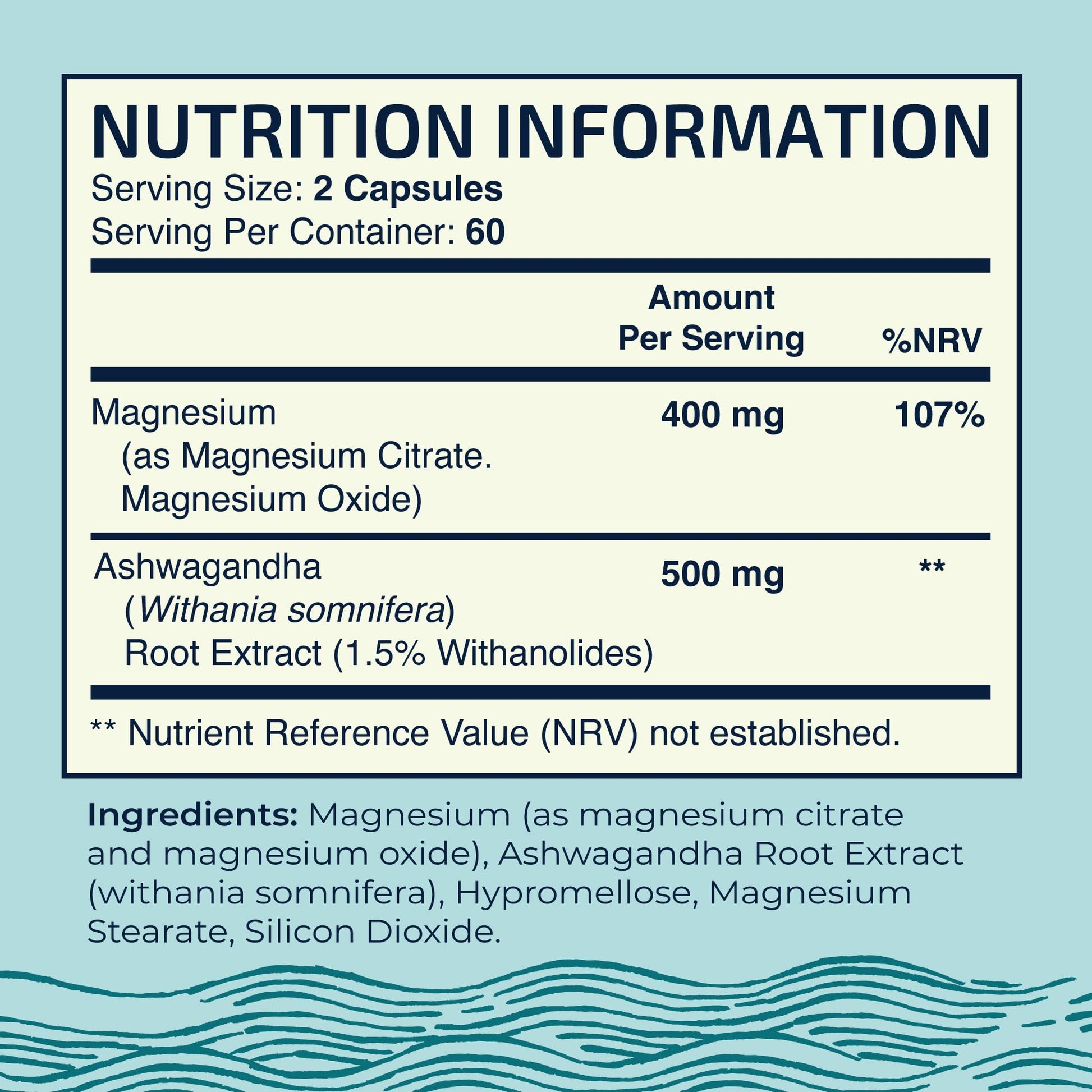 Magnesium Ashwagandha | Calming Magnesium Supplement for Adults | Relax, Rest Nobi Nutrition uk supplements