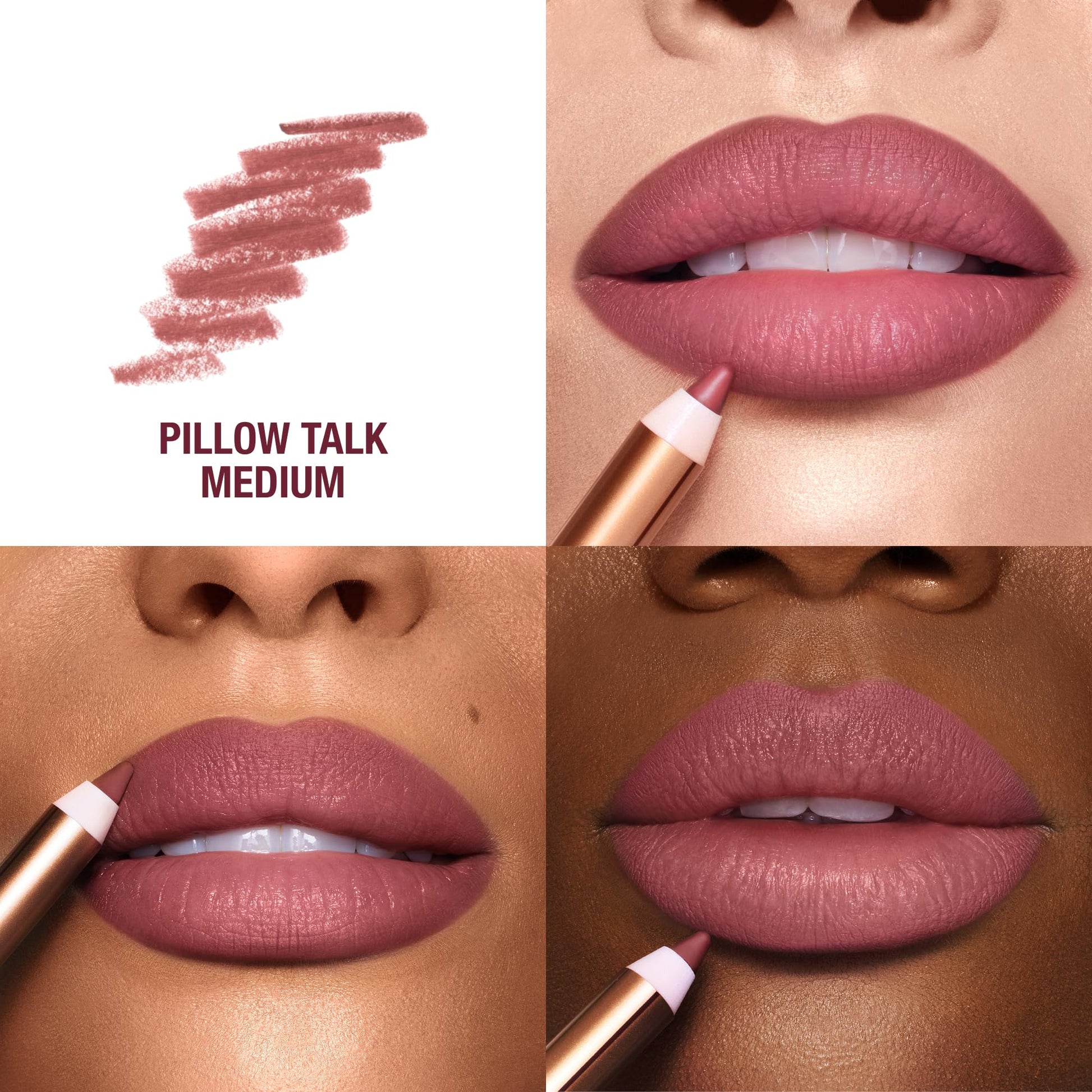 Charlotte Tilbury Lip Cheat Lip Liner Pencil - Gives Lips a Fuller-Looking, Defined Pout - Enriched with Jojoba Oil & Hyaluronic Acid - Waterproof, Smudge-Proof & Transfer-Proof - Pillow Talk Medium Charlotte Tilbury uk supplements