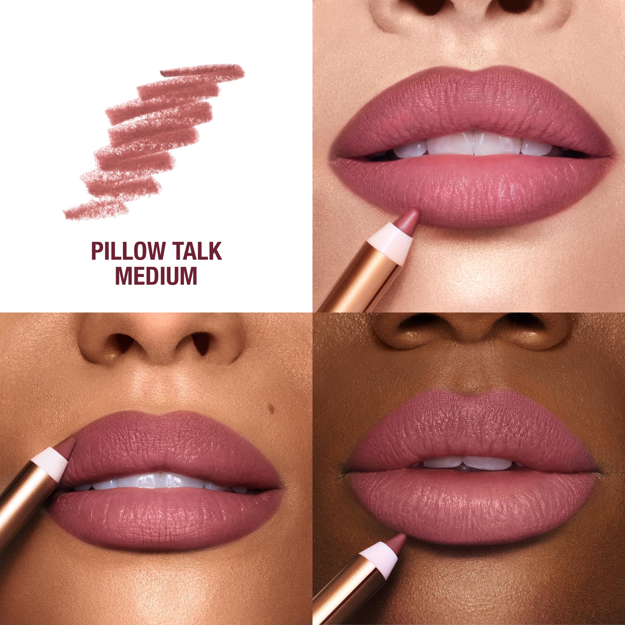 Charlotte Tilbury Lip Cheat Lip Liner Pencil - Gives Lips a Fuller-Looking, Defined Pout - Enriched with Jojoba Oil & Hyaluronic Acid - Waterproof, Smudge-Proof & Transfer-Proof - Pillow Talk Medium Charlotte Tilbury uk supplements