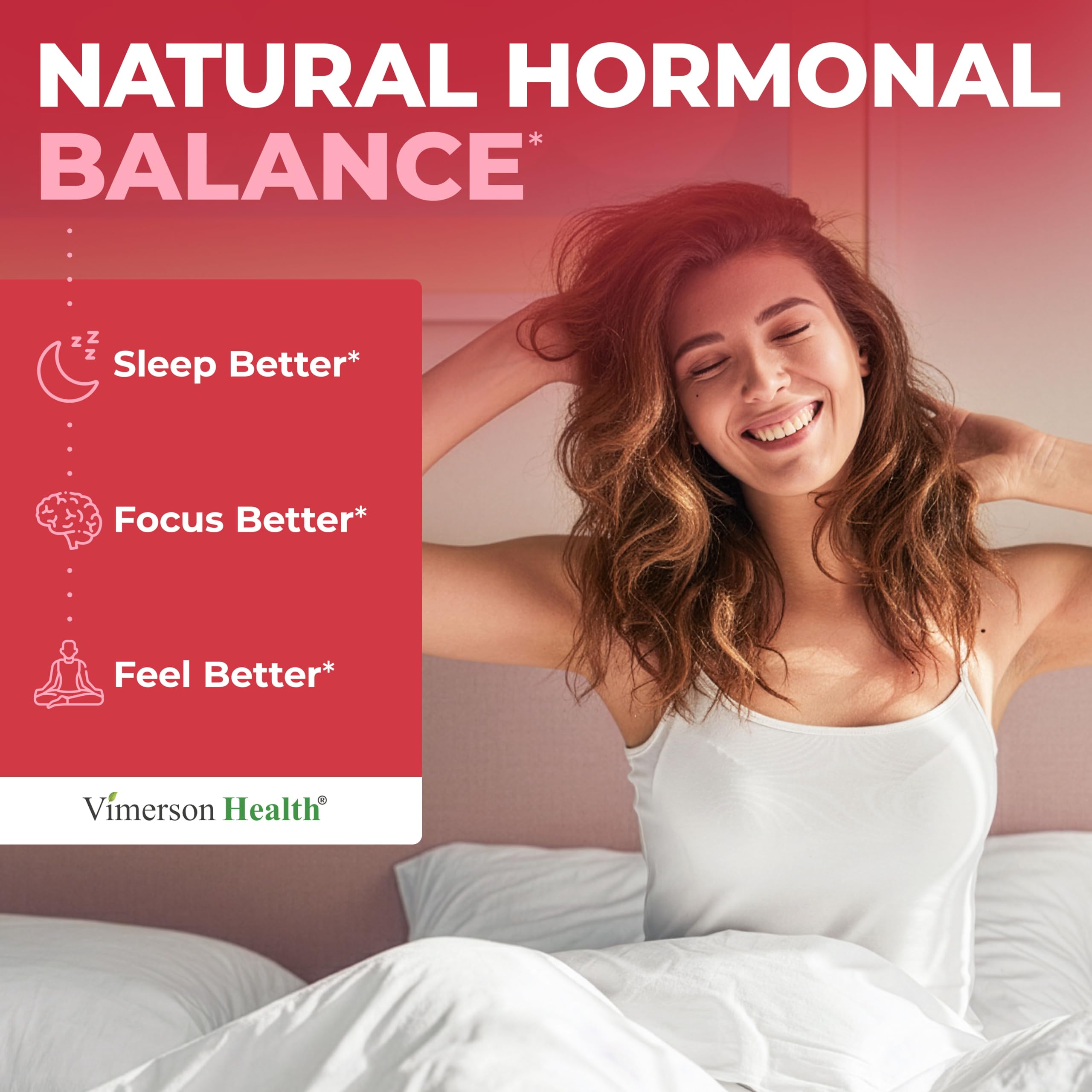 Hormone Harmony for Women with Black Cohosh, Dong Quai & Red Clover – Natural Hormone Balance for Women of All Ages – Supports PMS, Menopause & Mood – Women’s Hormone Balance Supplement – 60 Capsules Vimerson Health uk supplements