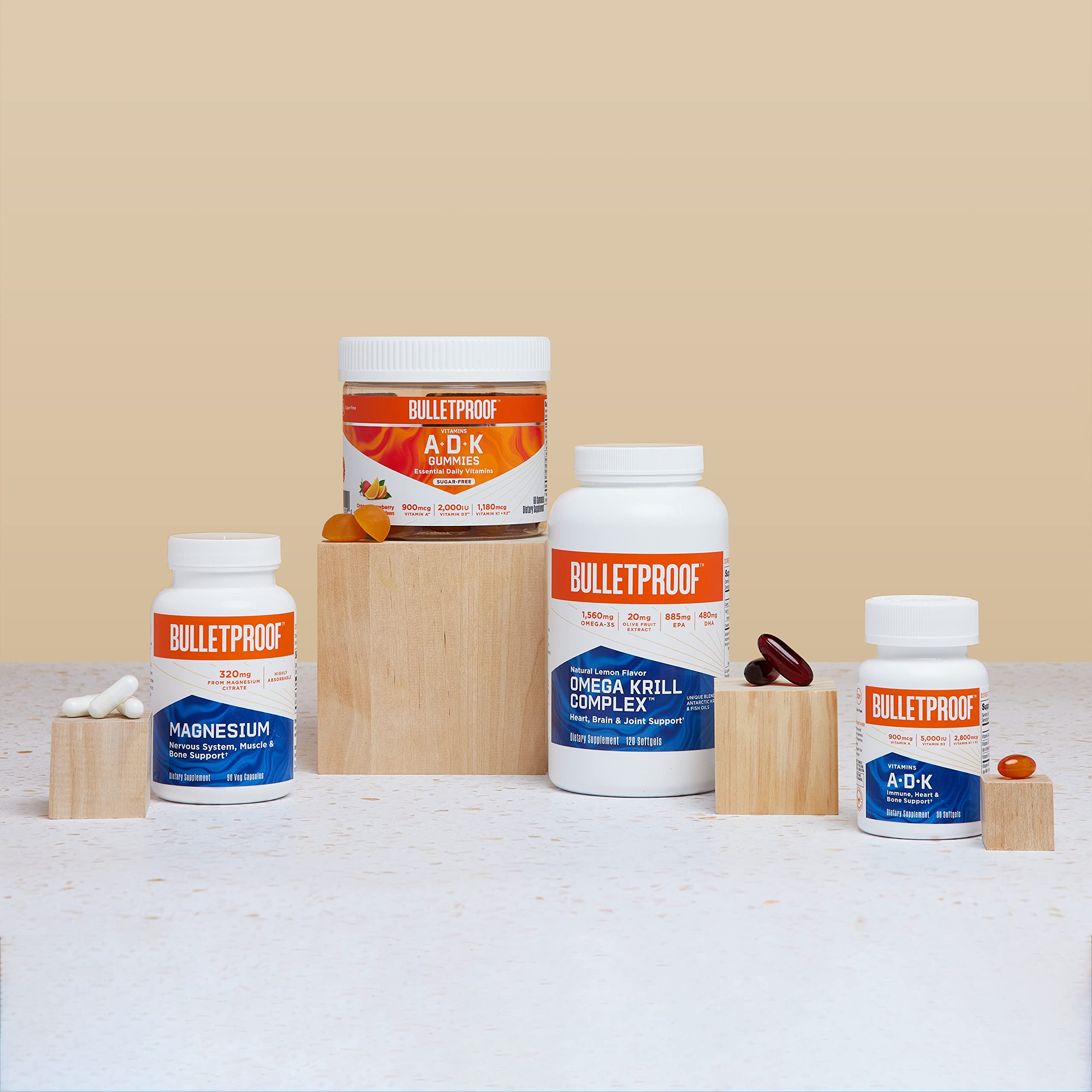 Vitamins A-D-K, 30 Softgels, 900mcg Vitamin A, with 5000 IU D3, K1, K2, K3, High Potency Bulletproof uk supplements